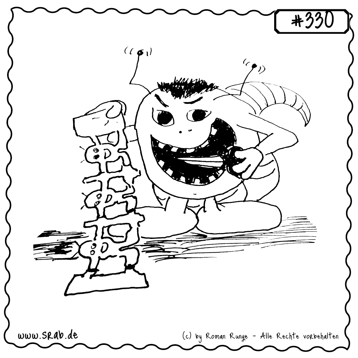 Srab #330 – Papier Schere Schneiden Basteln Kunstprojekt 1 Dieser Srab ist voll in seinem Element: Mit konzentrierter Miene und einer Schere in der Hand schneidet er aus einem langen Blatt Papier eine kunstvolle Figurenkette. Seine Begeisterung für kreative Bastelarbeiten ist unübersehbar – ein Motiv für alle, die Schneiden, Kleben und Gestalten lieben. Ideal für Themen rund um Kunst, Handarbeit oder kreative Hobbys.