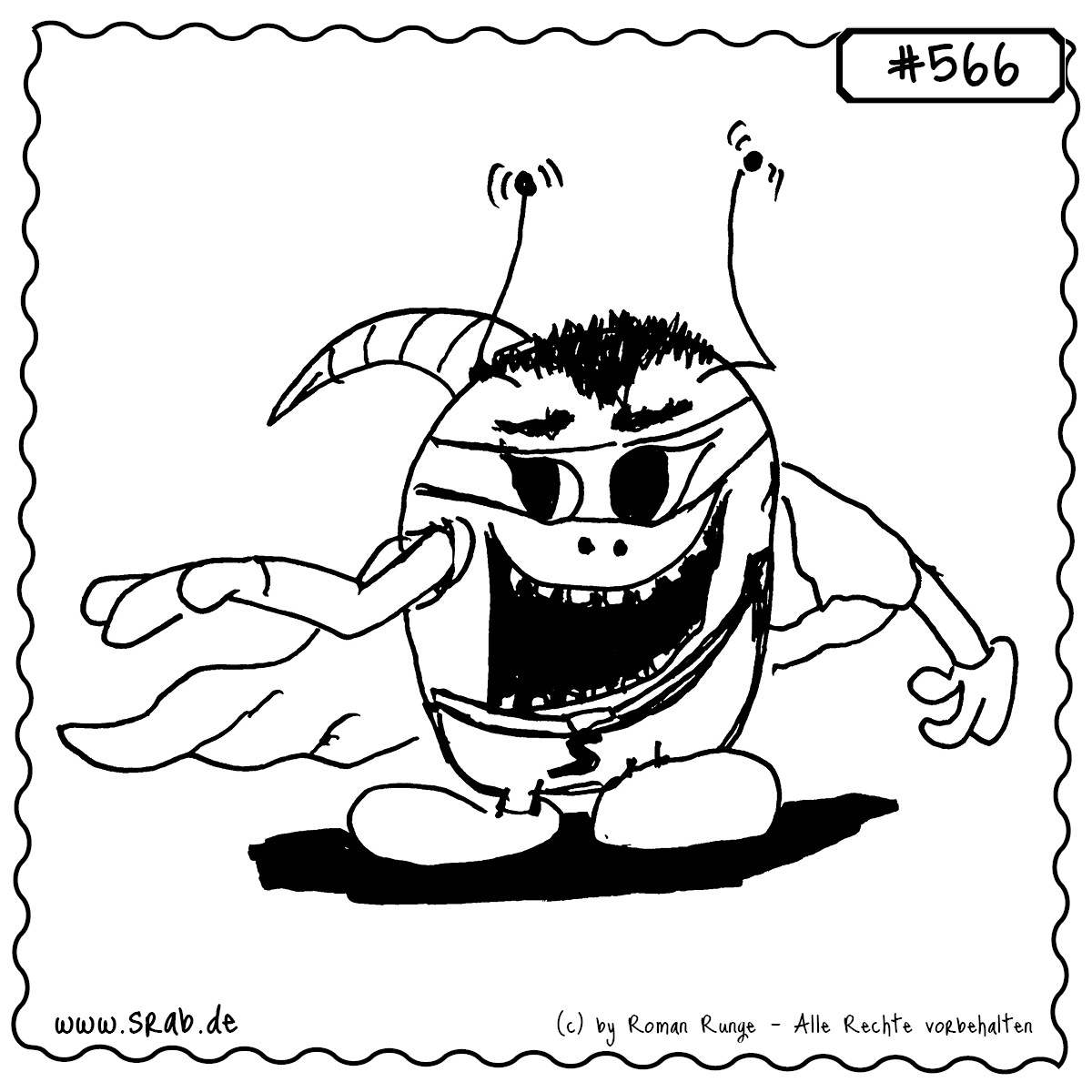 Dieser Srab fühlt sich wie ein echter Superheld – mit Cape, Maske und entschlossenem Blick. Ein Motiv zwischen Cosplay, Selbstvertrauen und dem Wunsch zu fliegen.