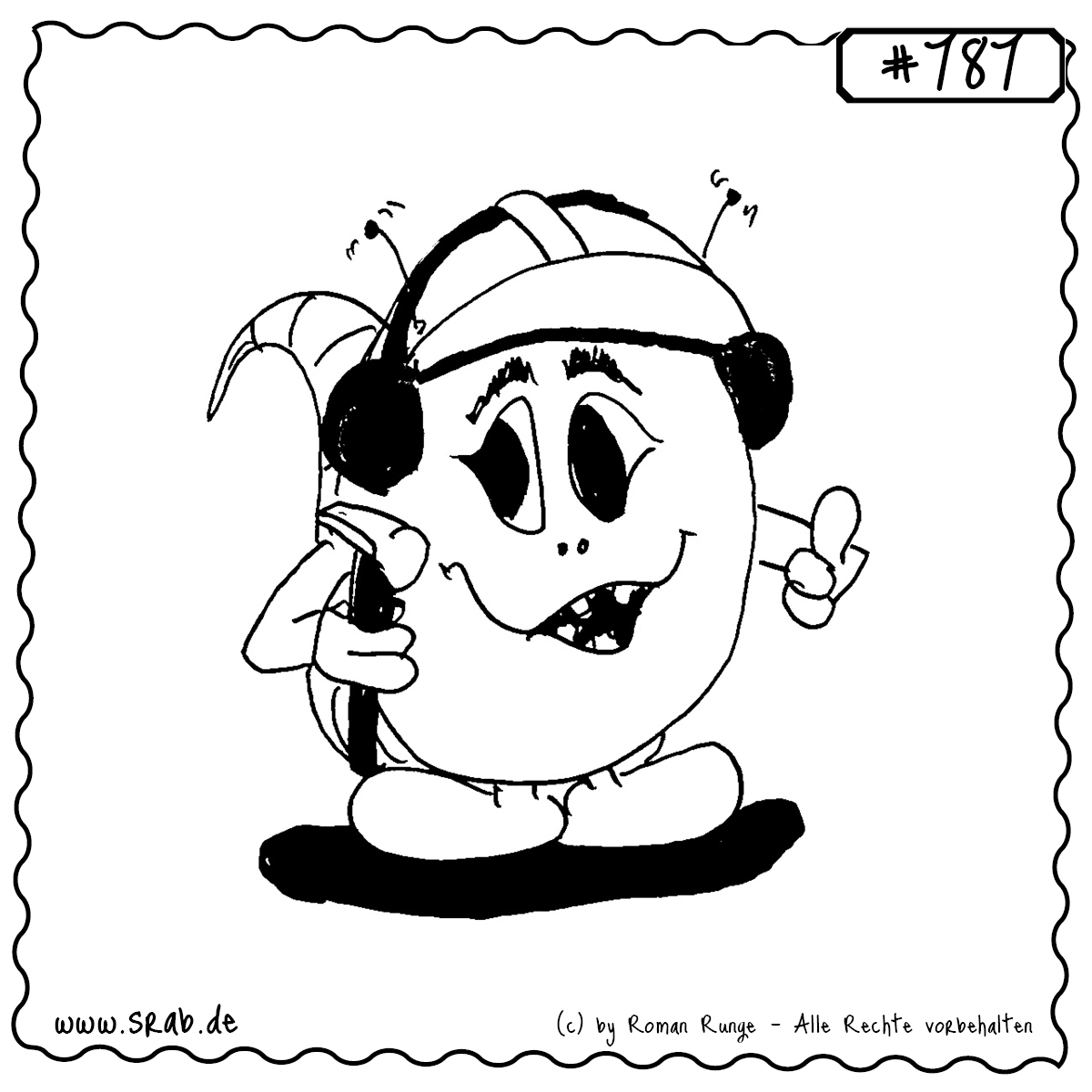 Srab #787 – Bauarbeiter Helm Kopfhoerer Hammer 1 Mit Helm, Kopfhörern und Hammer ausgestattet zeigt dieser Srab vollen Einsatz auf der Baustelle – Sicherheit, Stil und gute Laune inklusive!