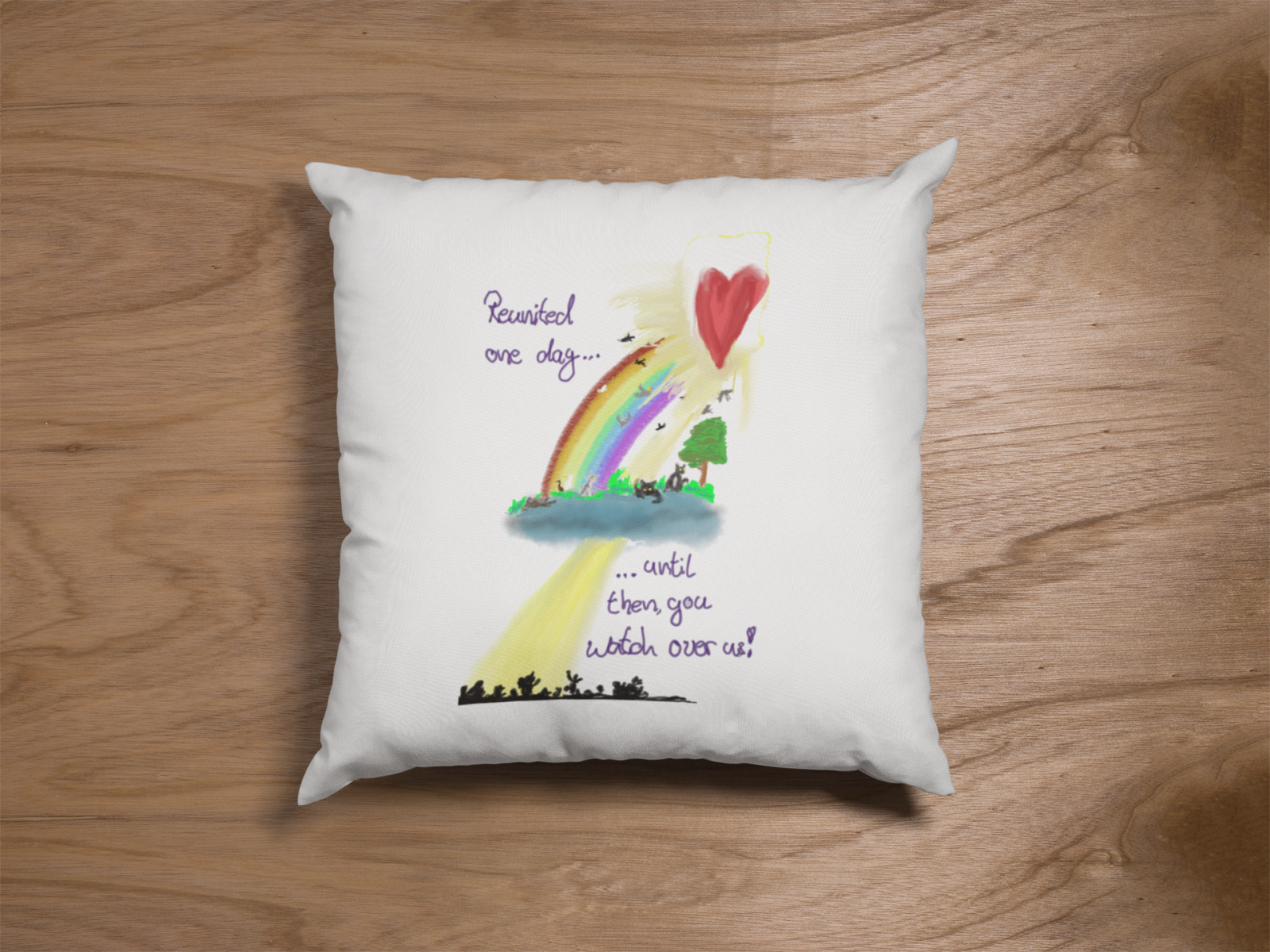 Regenbogenbrücke - Erinnerung an geliebte Haustiere – Eine liebevolle Kollektion über Abschied, Erinnerung und die Hoffnung auf ein Wiedersehen. Für alle, die ein geliebtes Haustier vermissen und den Gedanken schön finden, dass unsere Tiere vielleicht irgendwo hinter dem Regenbogen friedlich auf uns warten.