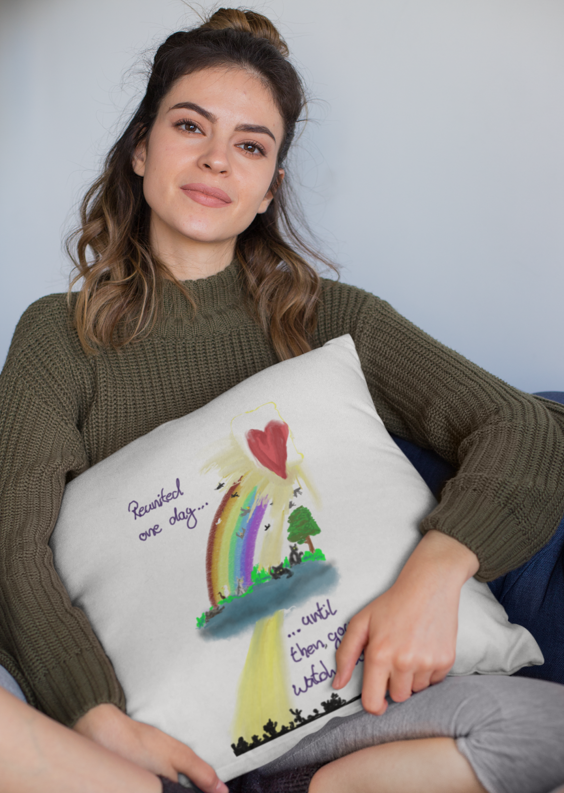 Regenbogenbrücke - Erinnerung an geliebte Haustiere – Eine liebevolle Kollektion über Abschied, Erinnerung und die Hoffnung auf ein Wiedersehen. Für alle, die ein geliebtes Haustier vermissen und den Gedanken schön finden, dass unsere Tiere vielleicht irgendwo hinter dem Regenbogen friedlich auf uns warten.