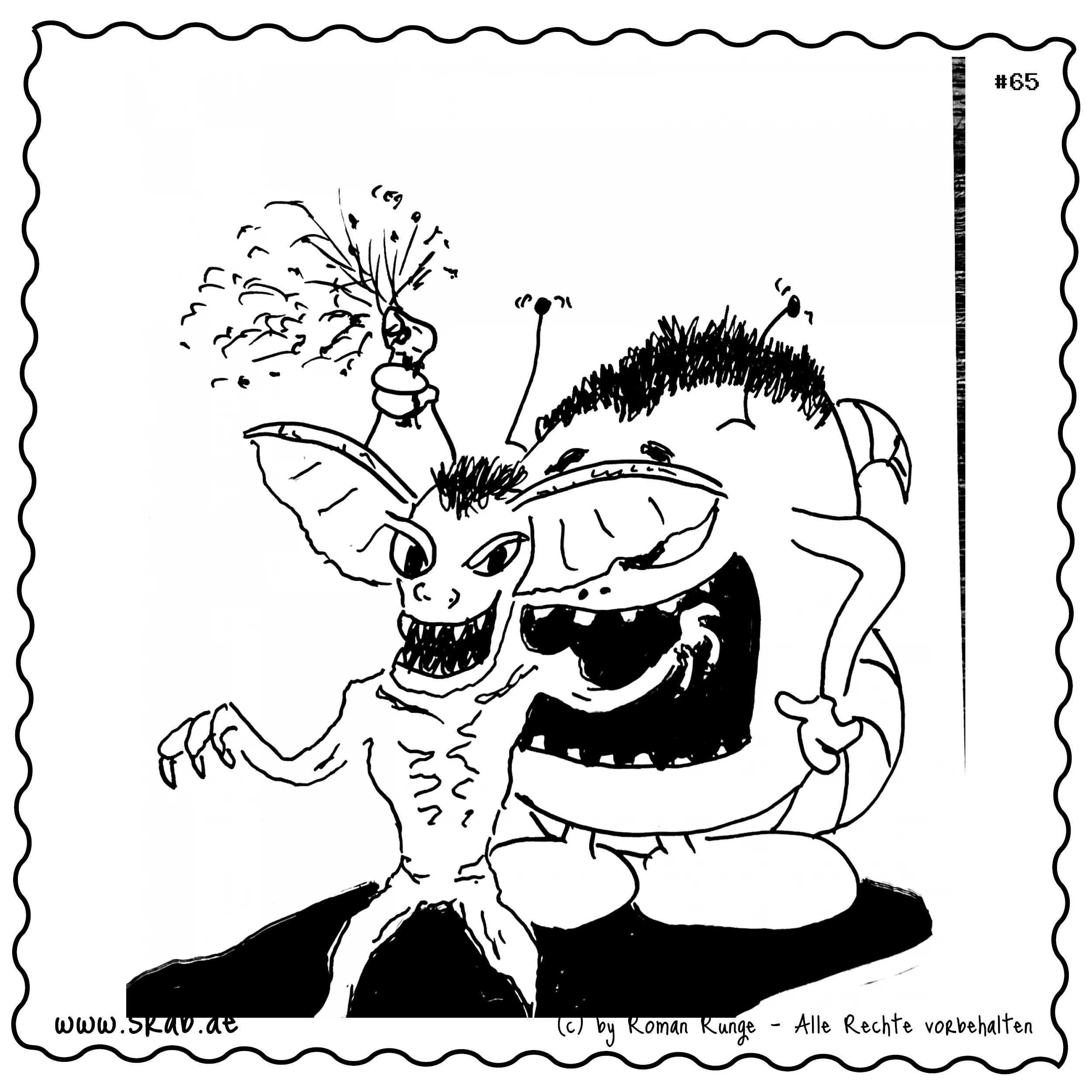 Srab #00065 - Gremlins Chaosfilm Alien Mit Monsterfreund