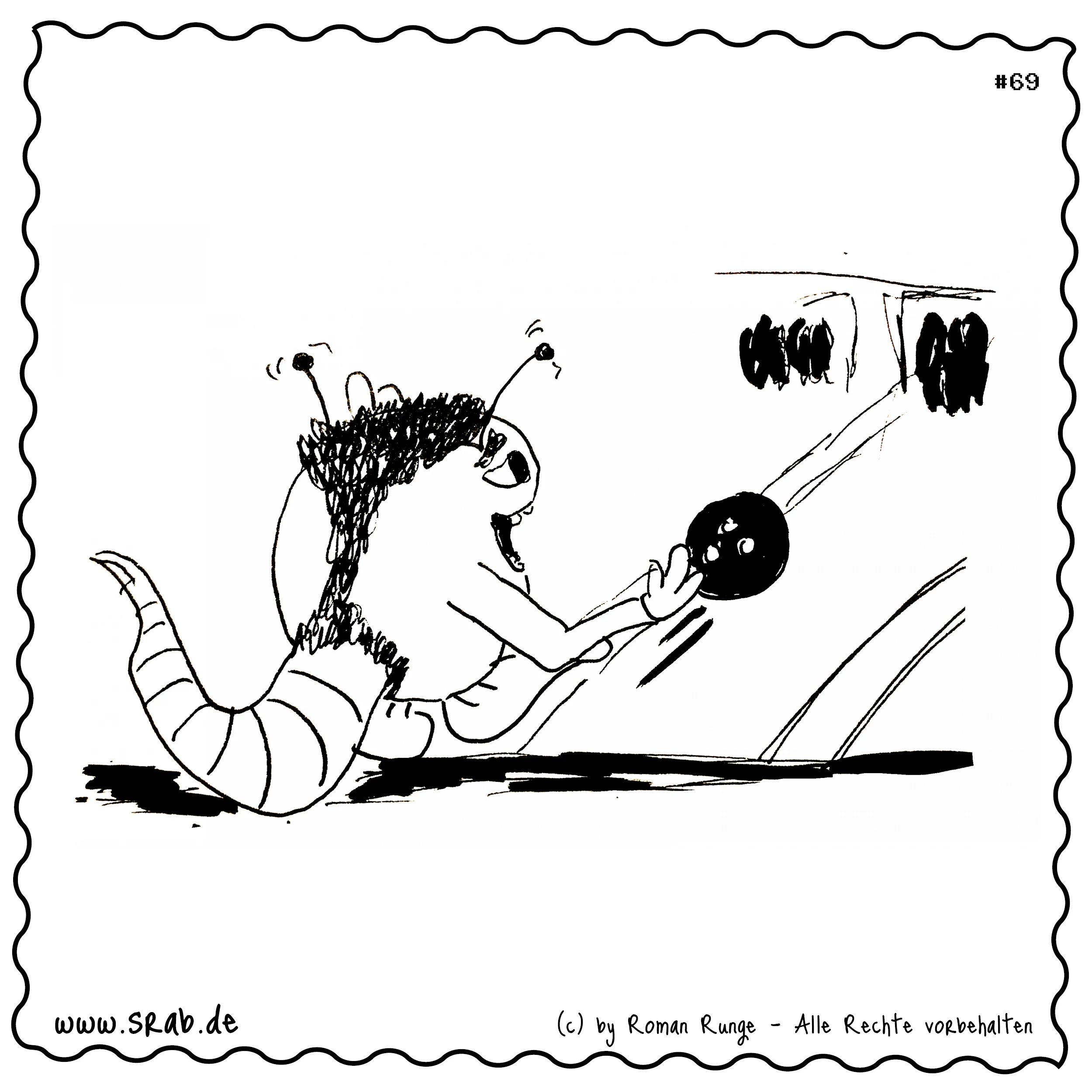 Srab #00069 - Bowling Spass Hobby Alien Kugelwurf