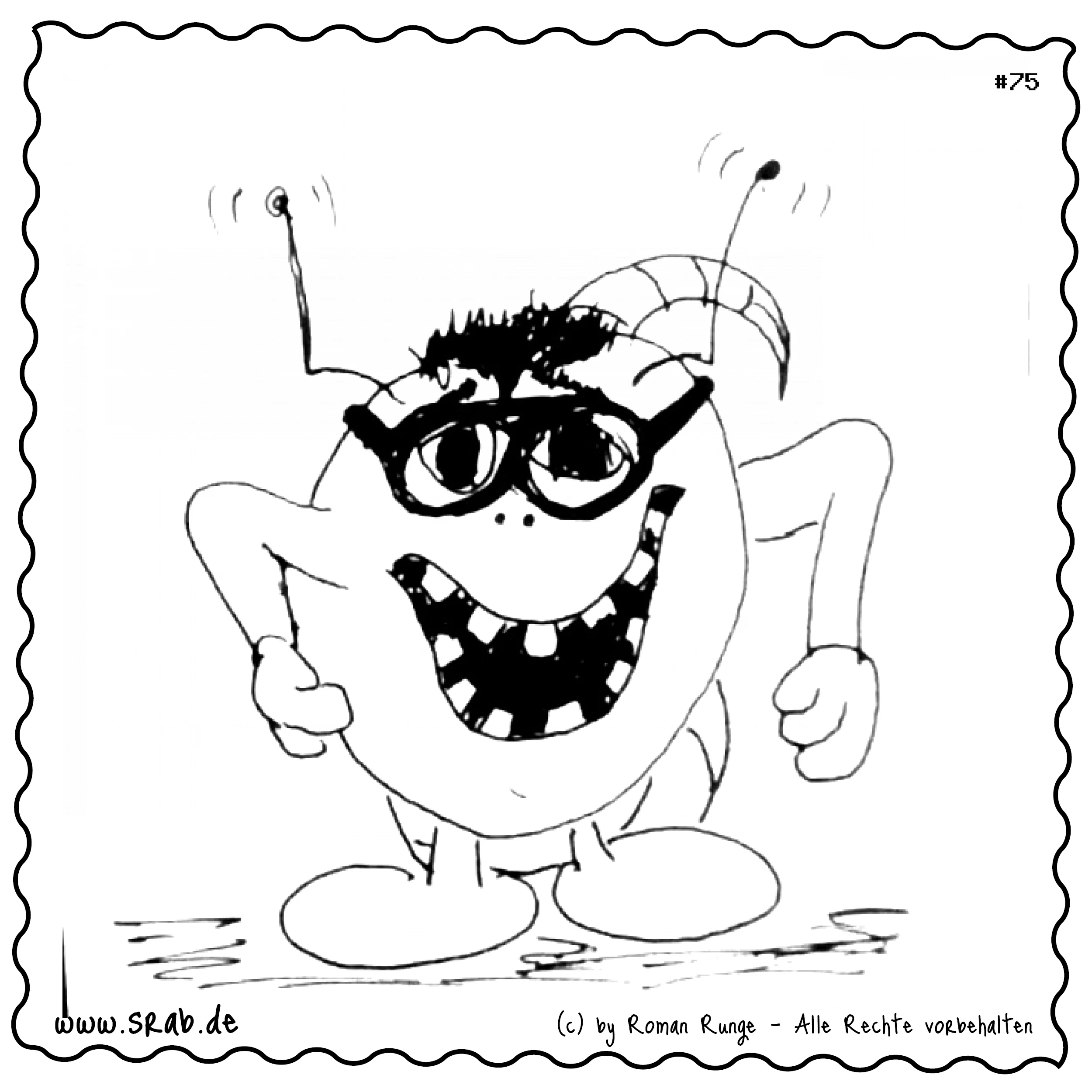 Srab #00075 - Brille Nerd Schlaubi Streber Alien Comic