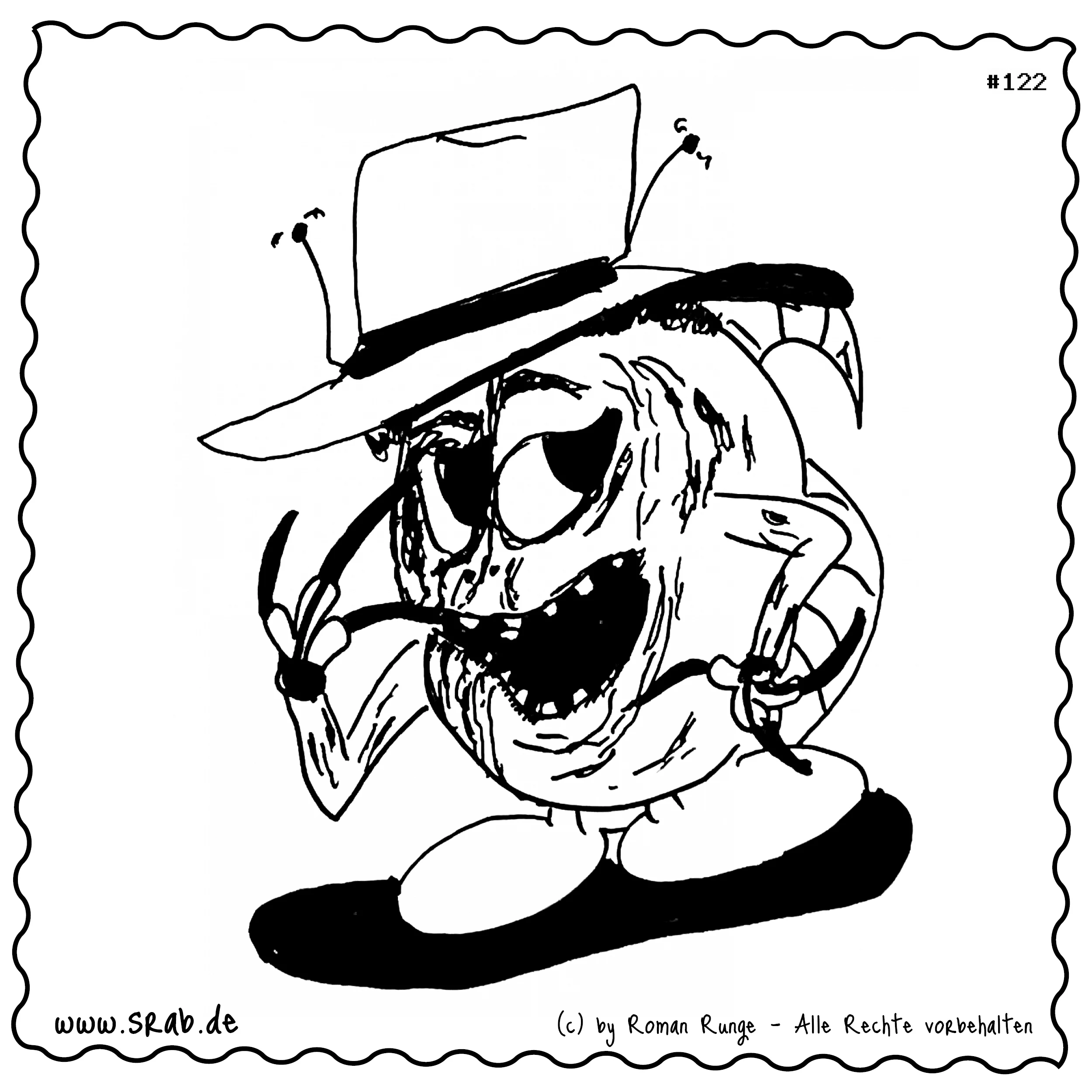 Srab #00122 - Freddy Krueger Horrorhut Klingenfinger