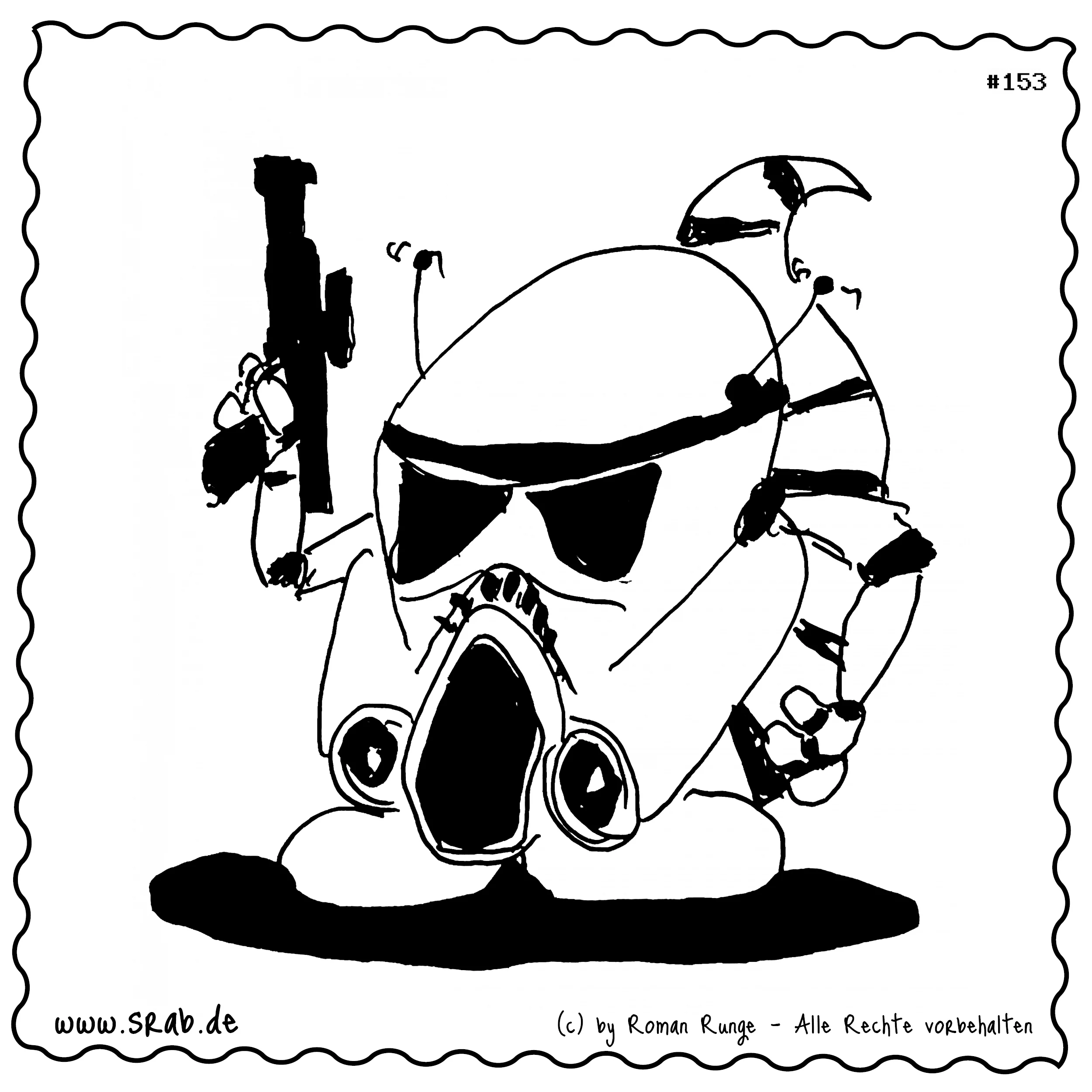 Srab #00153 - Stormtrooper Starwars Helm Waffe Galaktisch