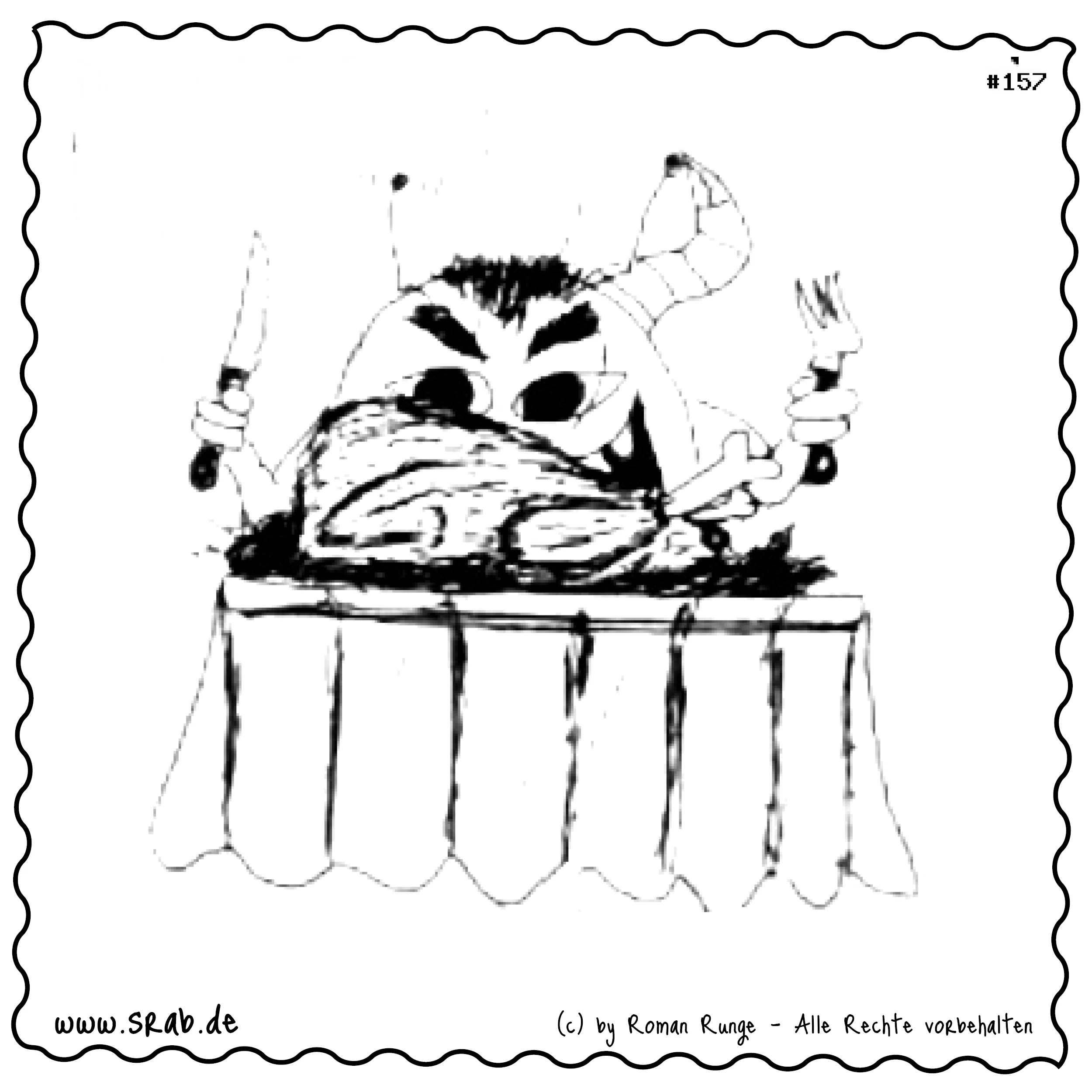 Srab #00157 - Festmahl Braten Weihnachten