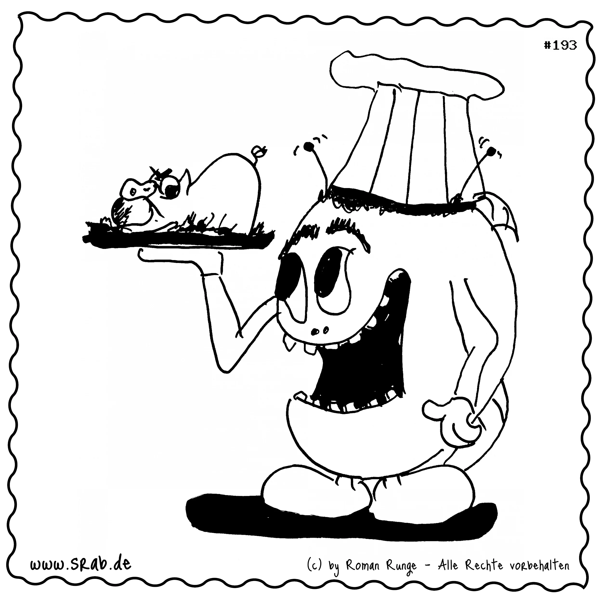 Srab #00193 - Koch Schwein Essen Restaurant Tier Humor