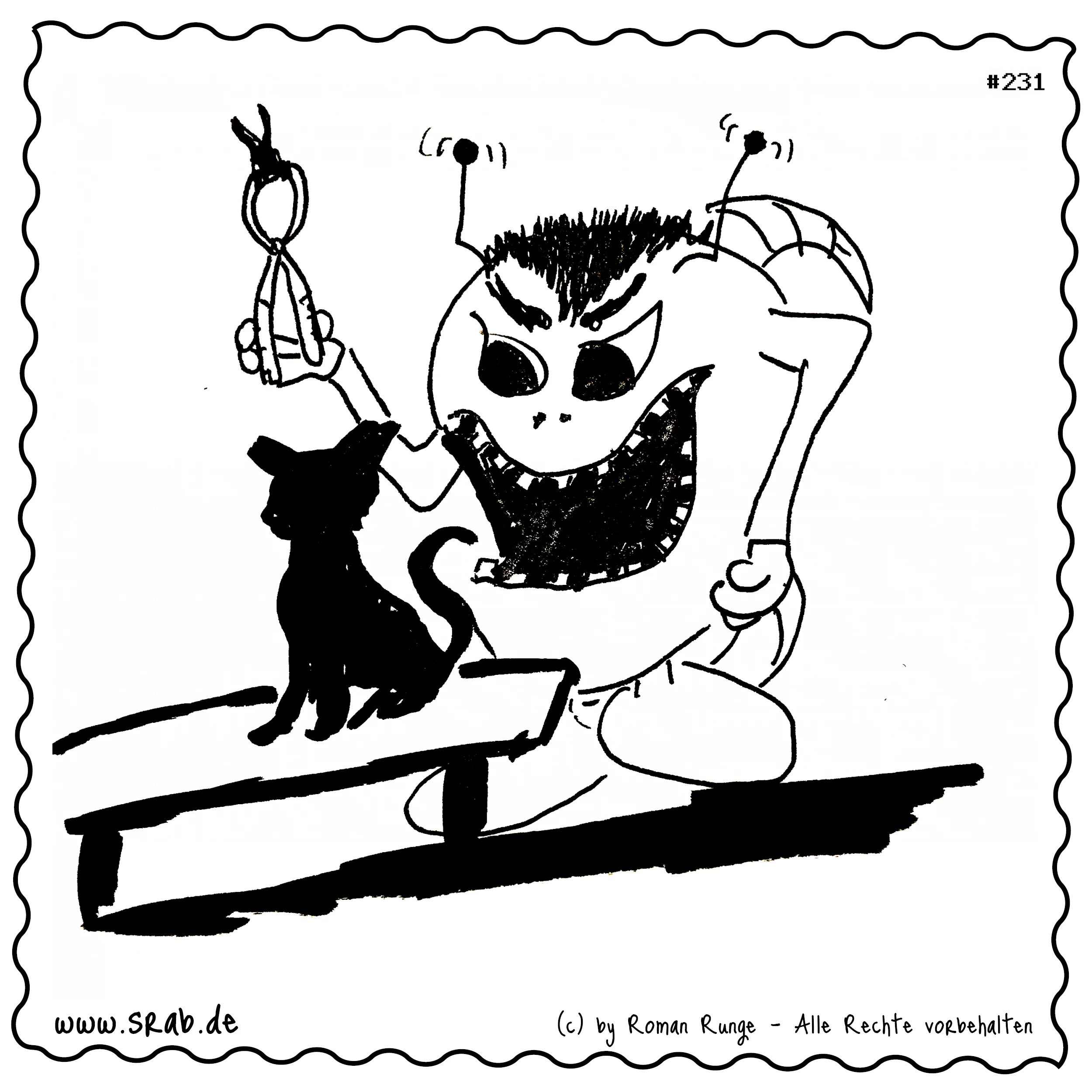 Srab #00231 - Tierarzt Katze Zange Zahnarzt Haustier Medizin