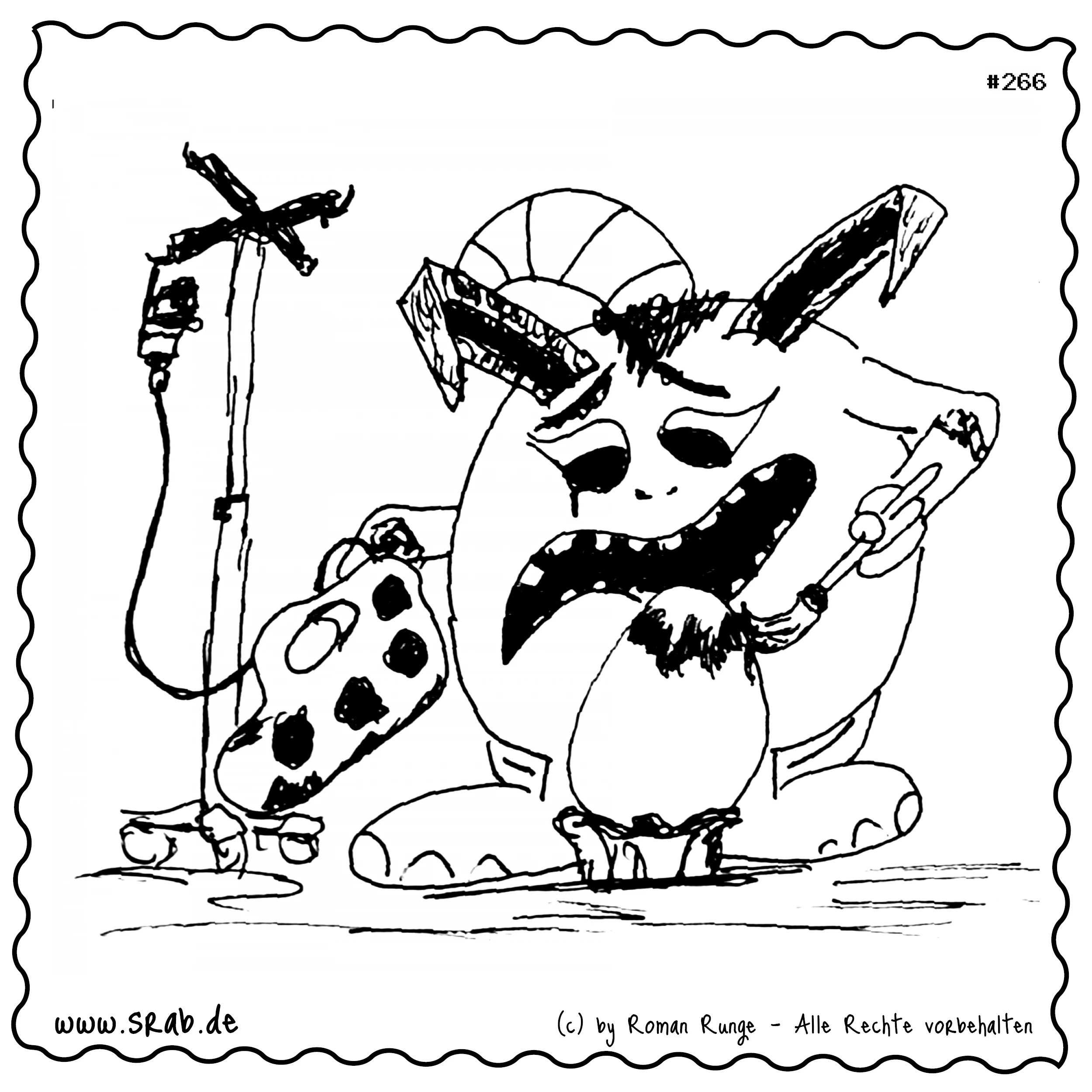 Srab #00266 - Osterhase am Tropf