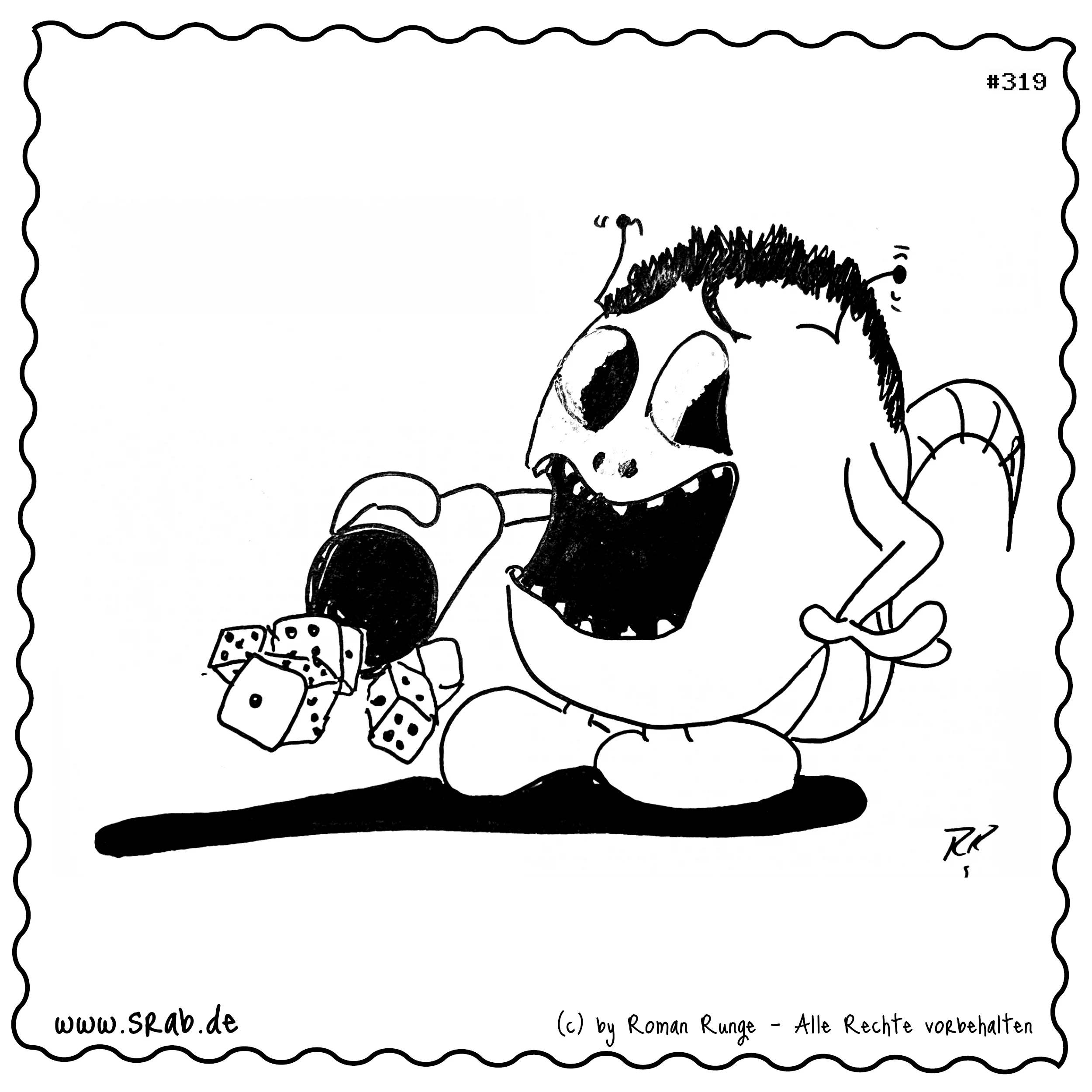 Srab #00319 - Wuerfel Becher Spielglueck Wuerfeln Gaming