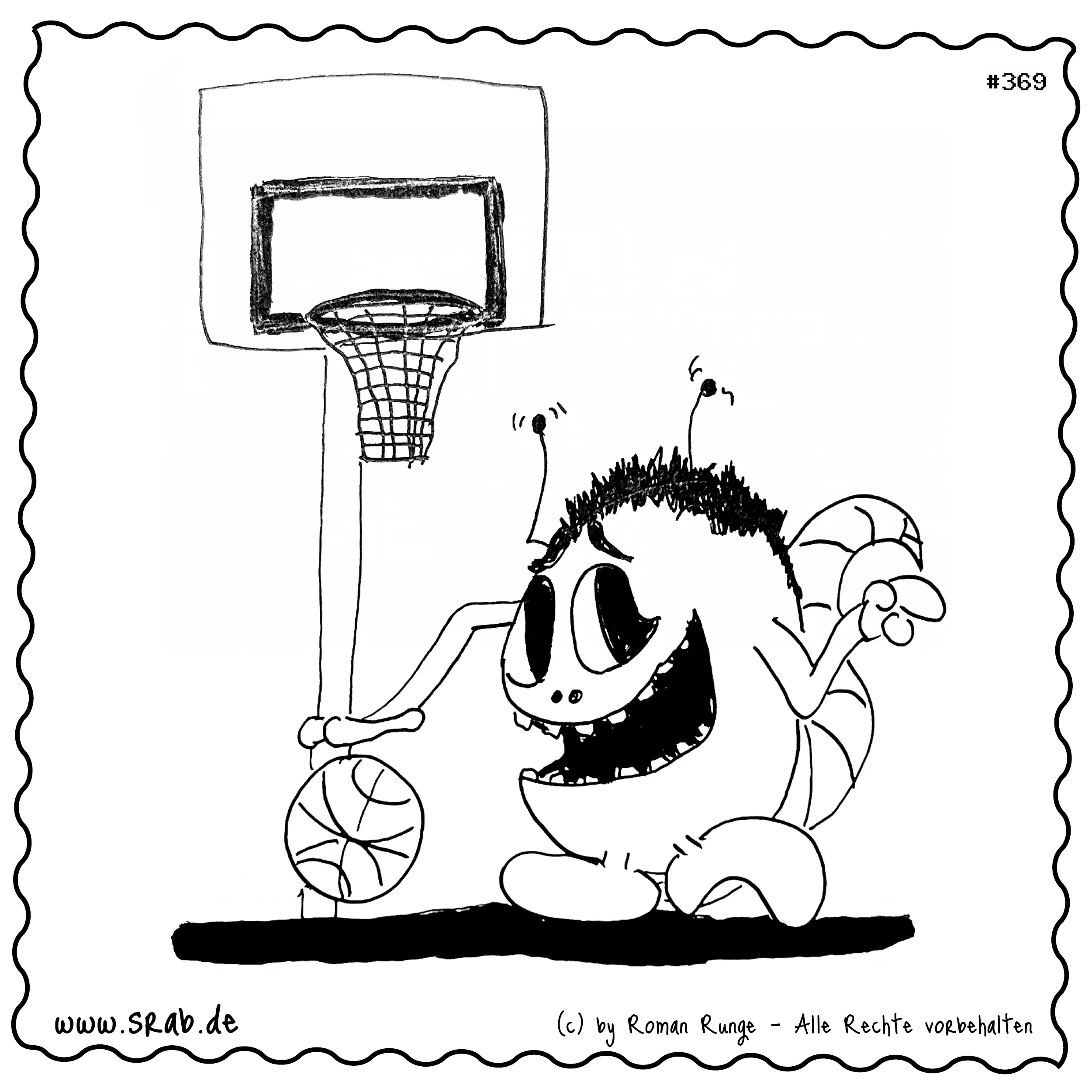 Srab #00369 - Basketball Sport Korb Freizeit Ballspiel