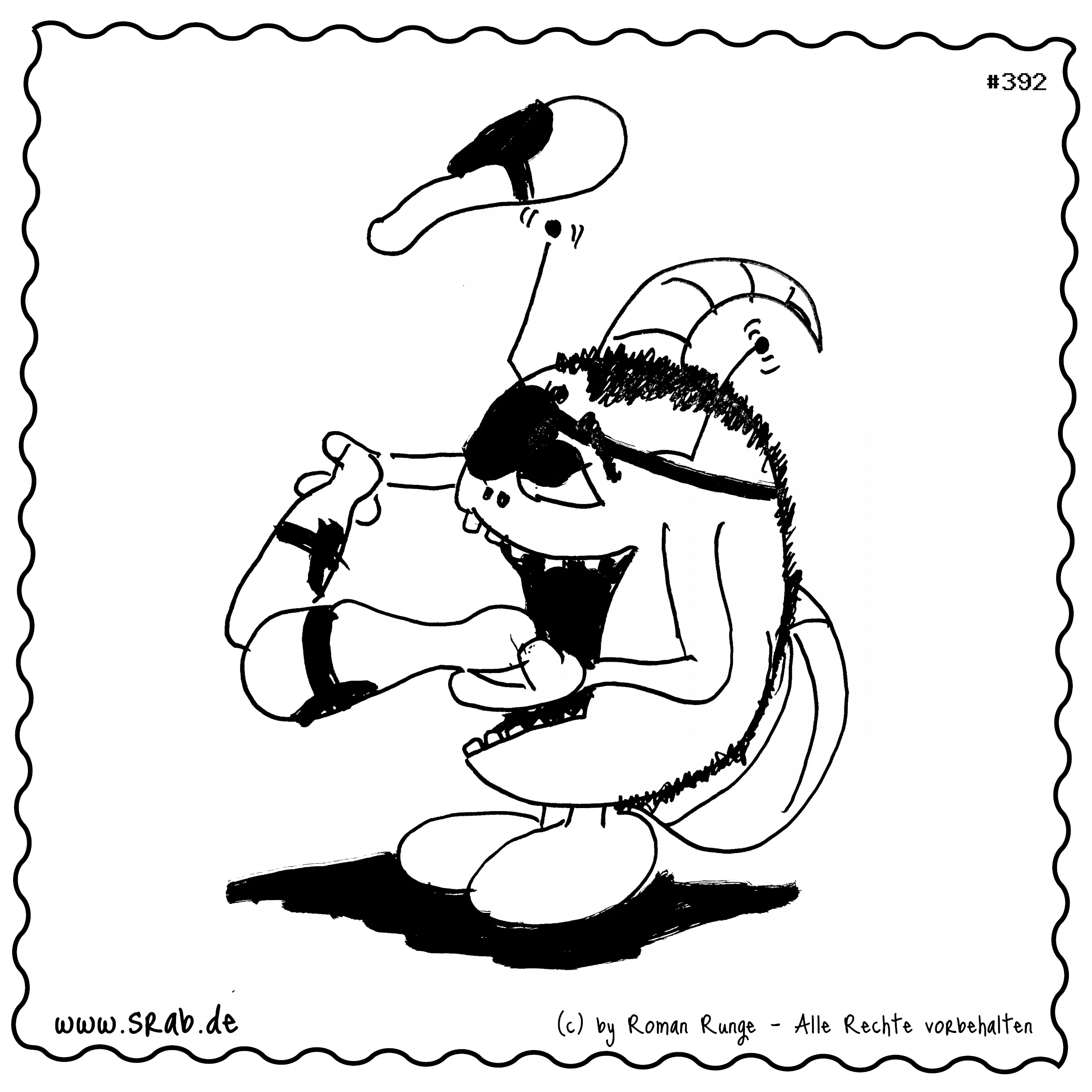 Srab #00392 - Artist Jonglieren Pirat Zirkus Augenklappe