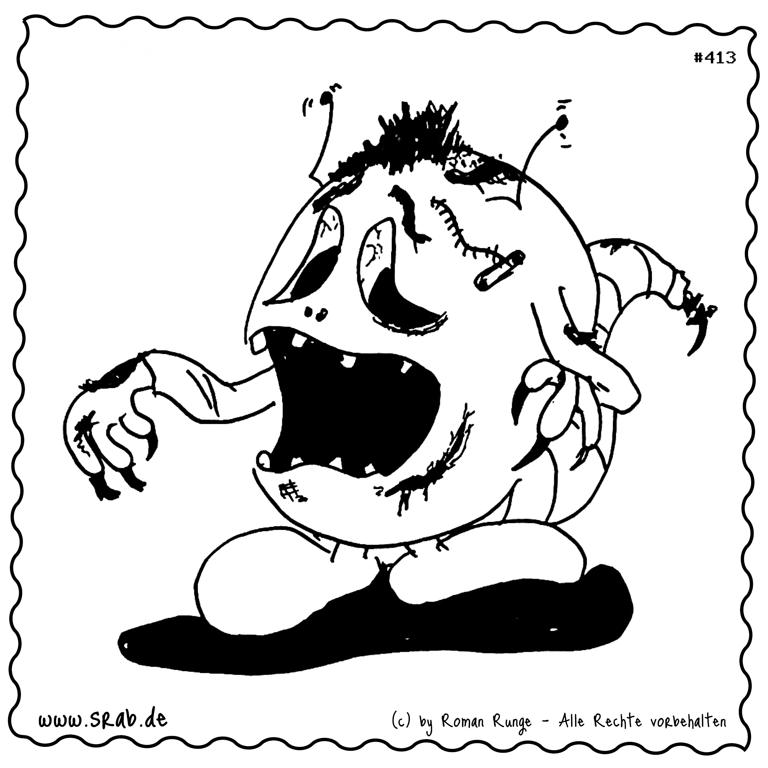 Srab #00413 - Zombie Monster Untot Halloween Grusel