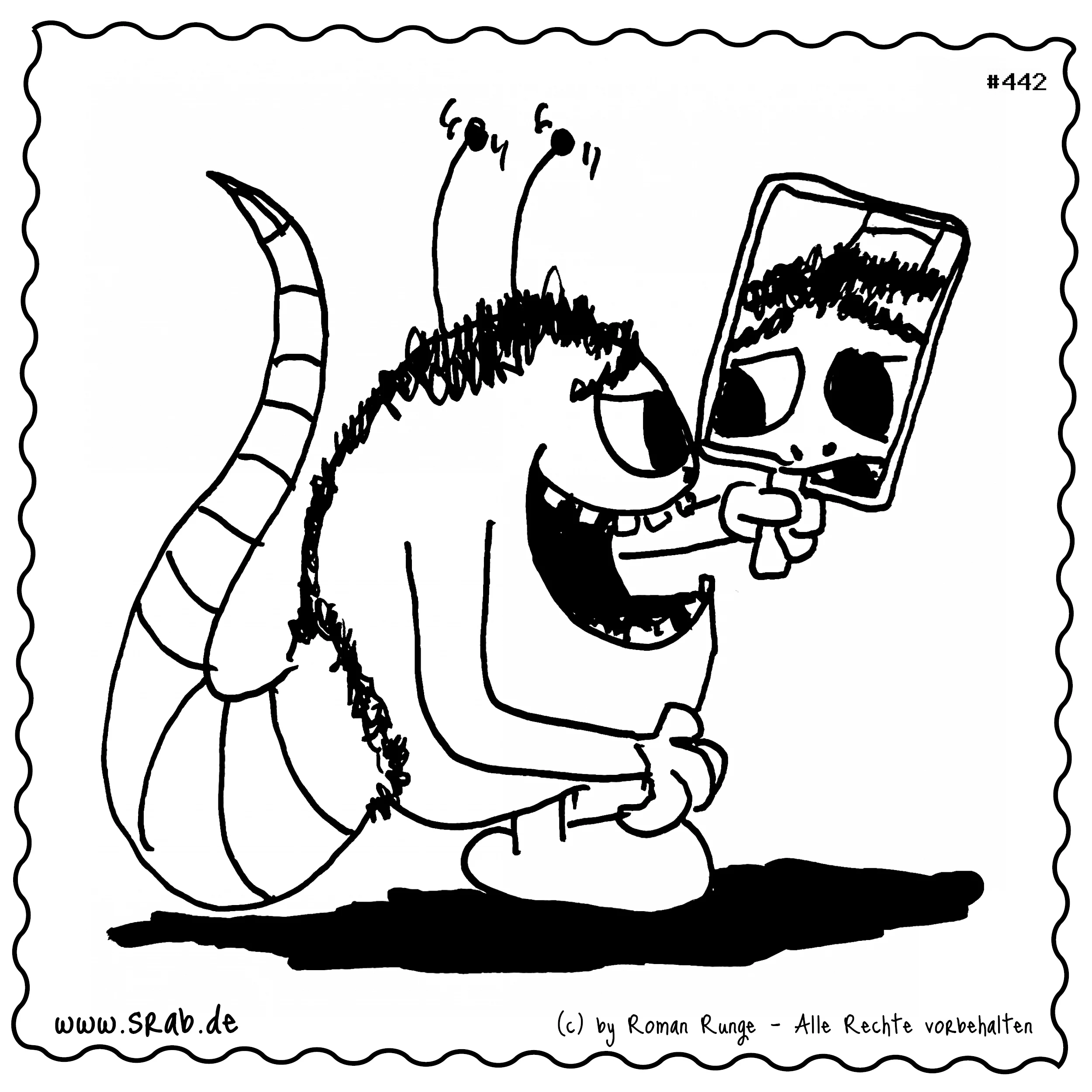 Srab #00442 - Selbstverliebt Mit Spiegelbild