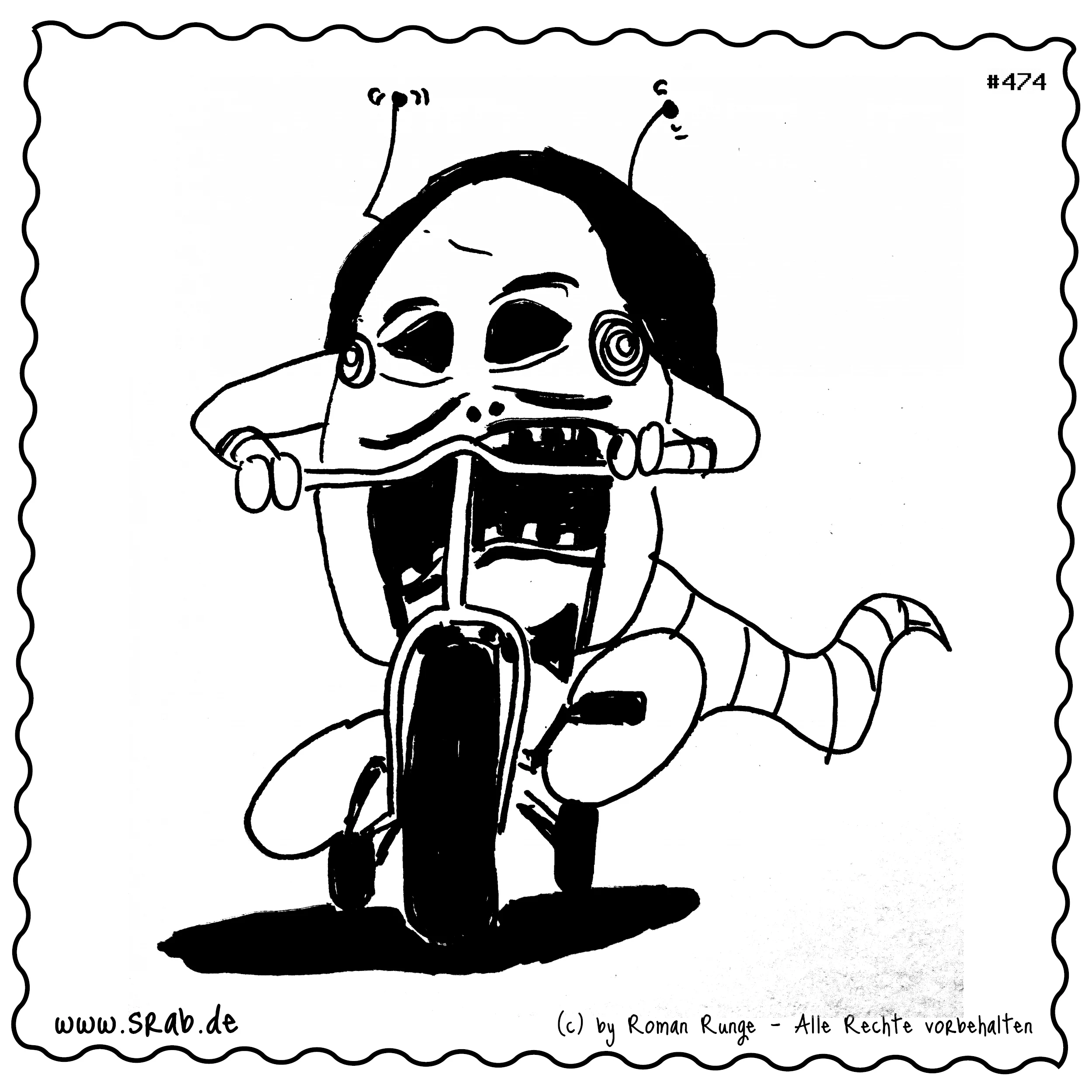 Srab #00474 - Film Saw Jigsaw Dreirad Horror Puppe