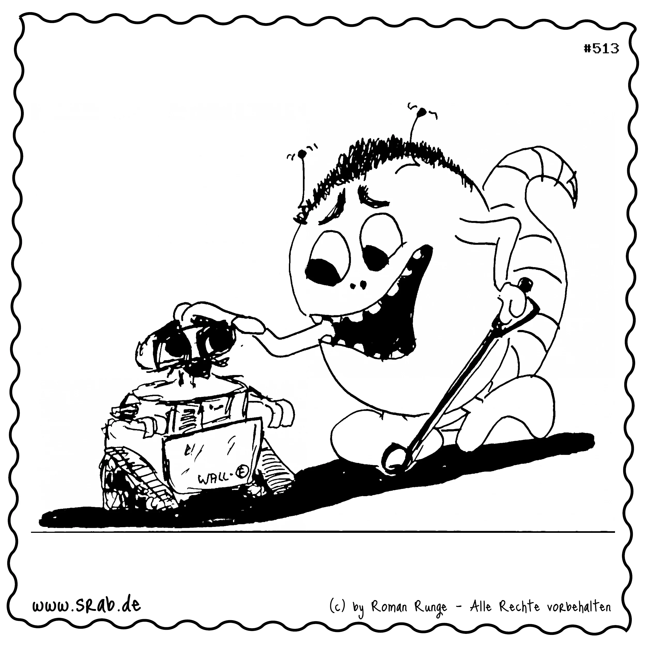 Srab #00513 - Film Walle Roboter Erde Muell Aufräumen