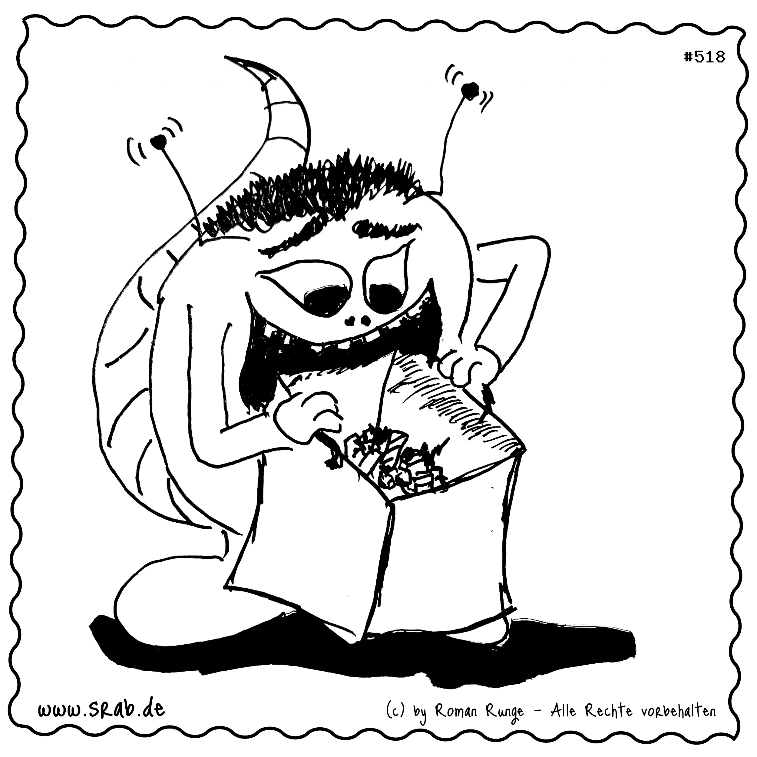 Srab #00518 - Bonbontasche für Halloween