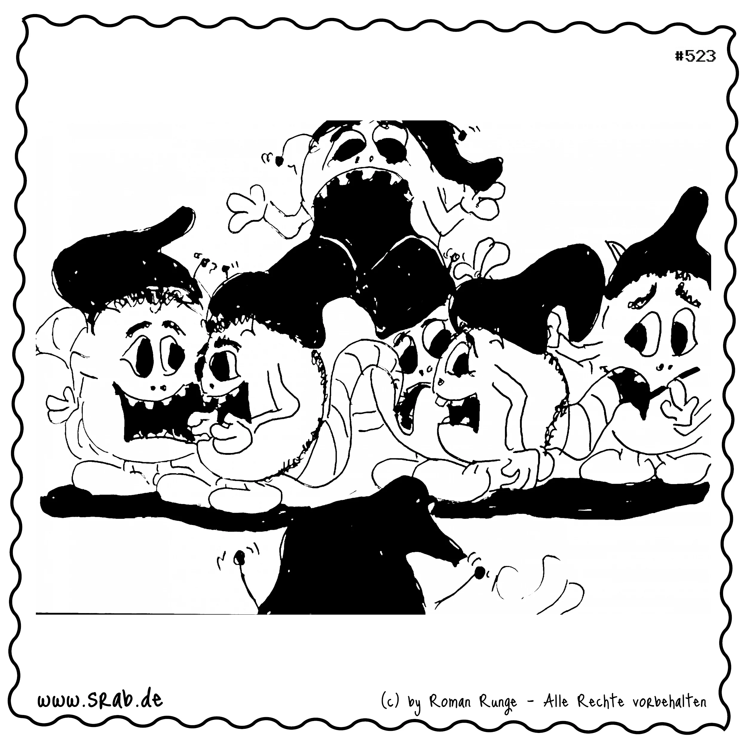 Srab #00523 - Sieben Zwerge Maerchen Gnome Muetzen Wichtel