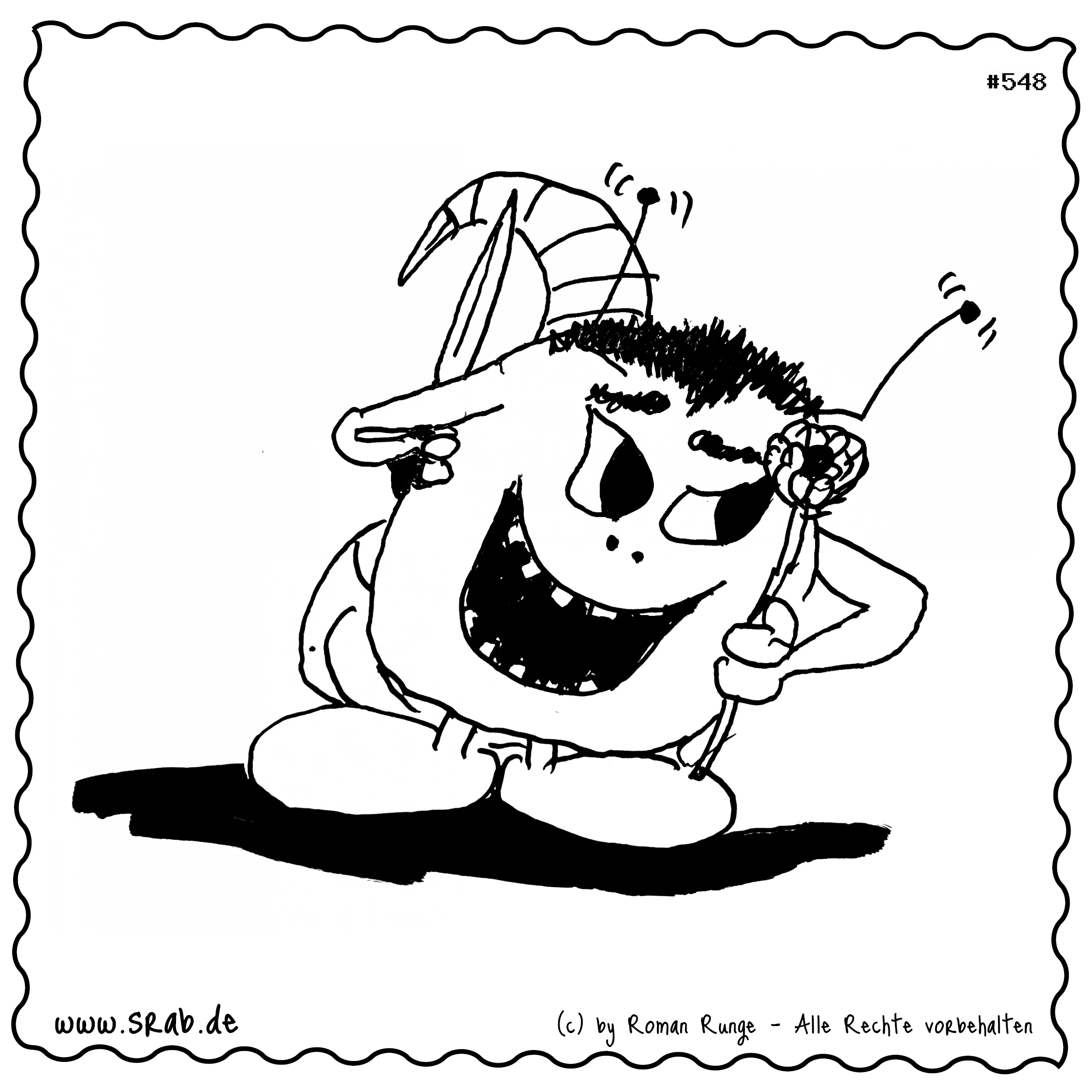 Srab #00548 - Blume Und Messer Hinterlistig Gemein