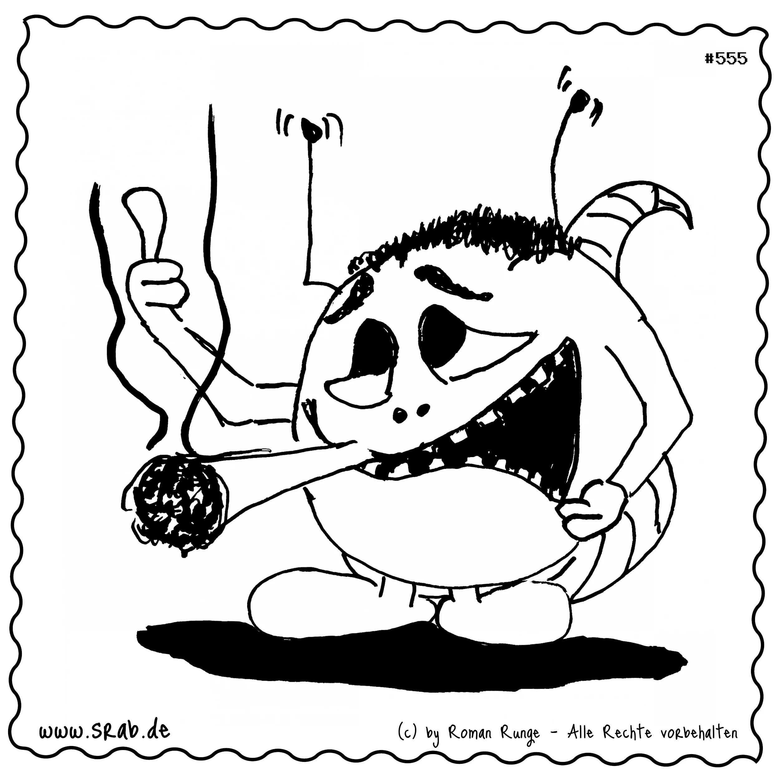 Srab #00555 - Daumen hoch, Lunge runter