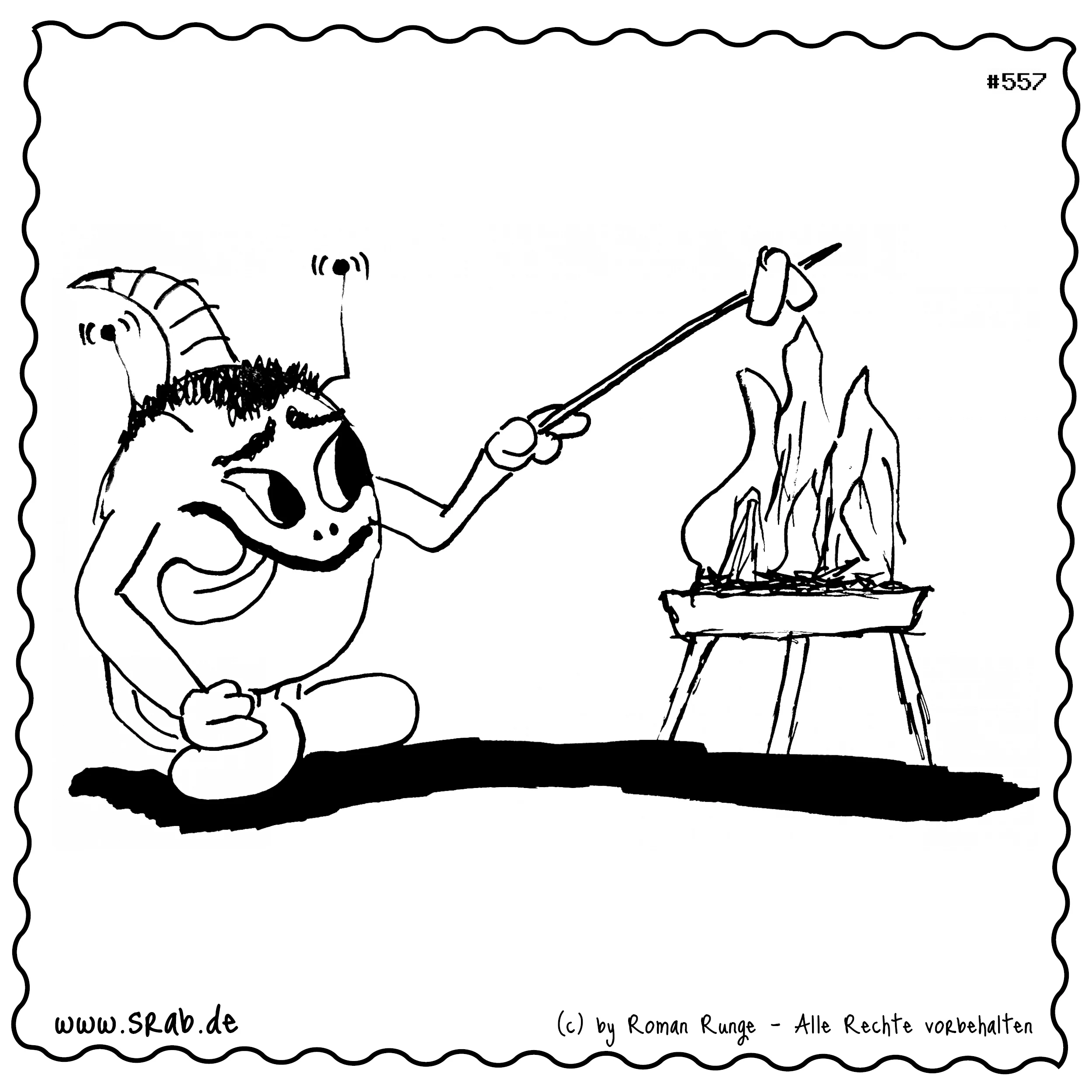 Srab #00557 - Marshmallow Ueber Feuer Sommer Und Suesse