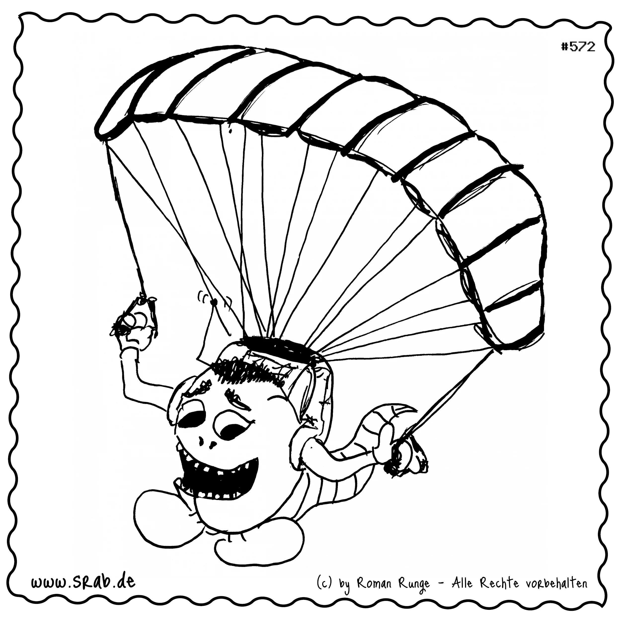 Srab #00572 - Fallschirmsprung Luftsport Mut Paragleiten