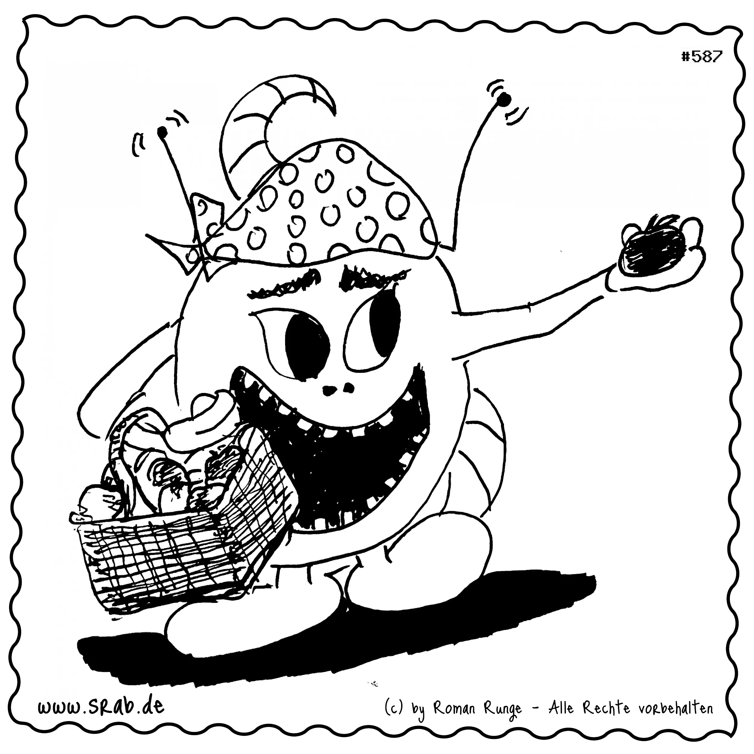 Srab #00587 - Obstkorb Apfel Ernte Geschenk