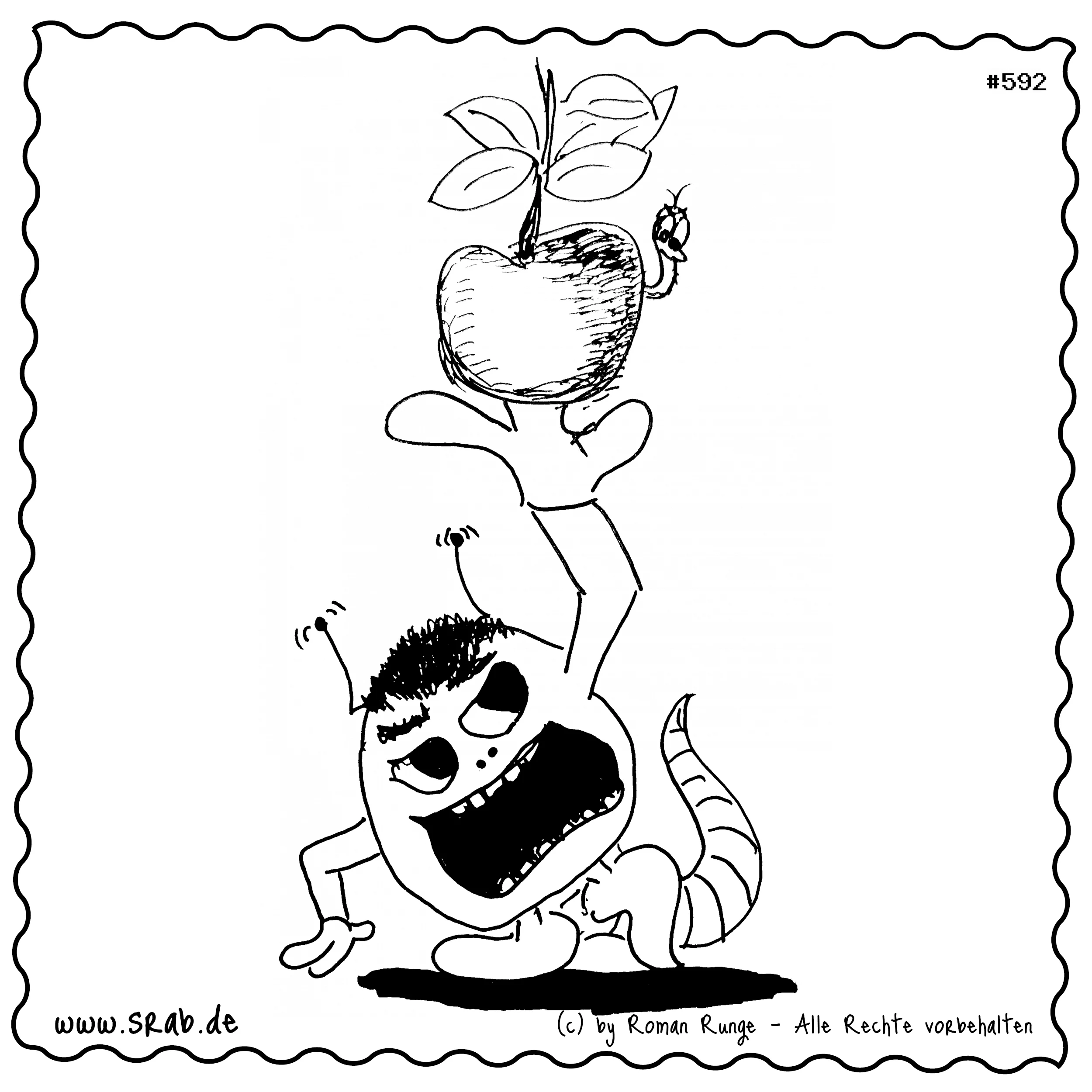 Srab #00592 - Apfel Obst Paradies Eden Ernten