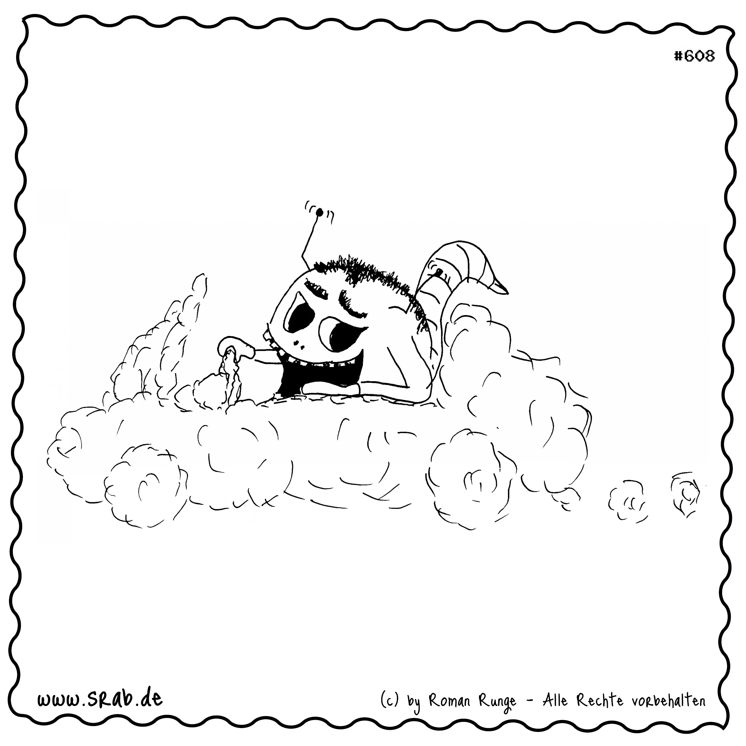 Srab #00608 - Wolken Auto Himmel Tod Jenseits Fahrt