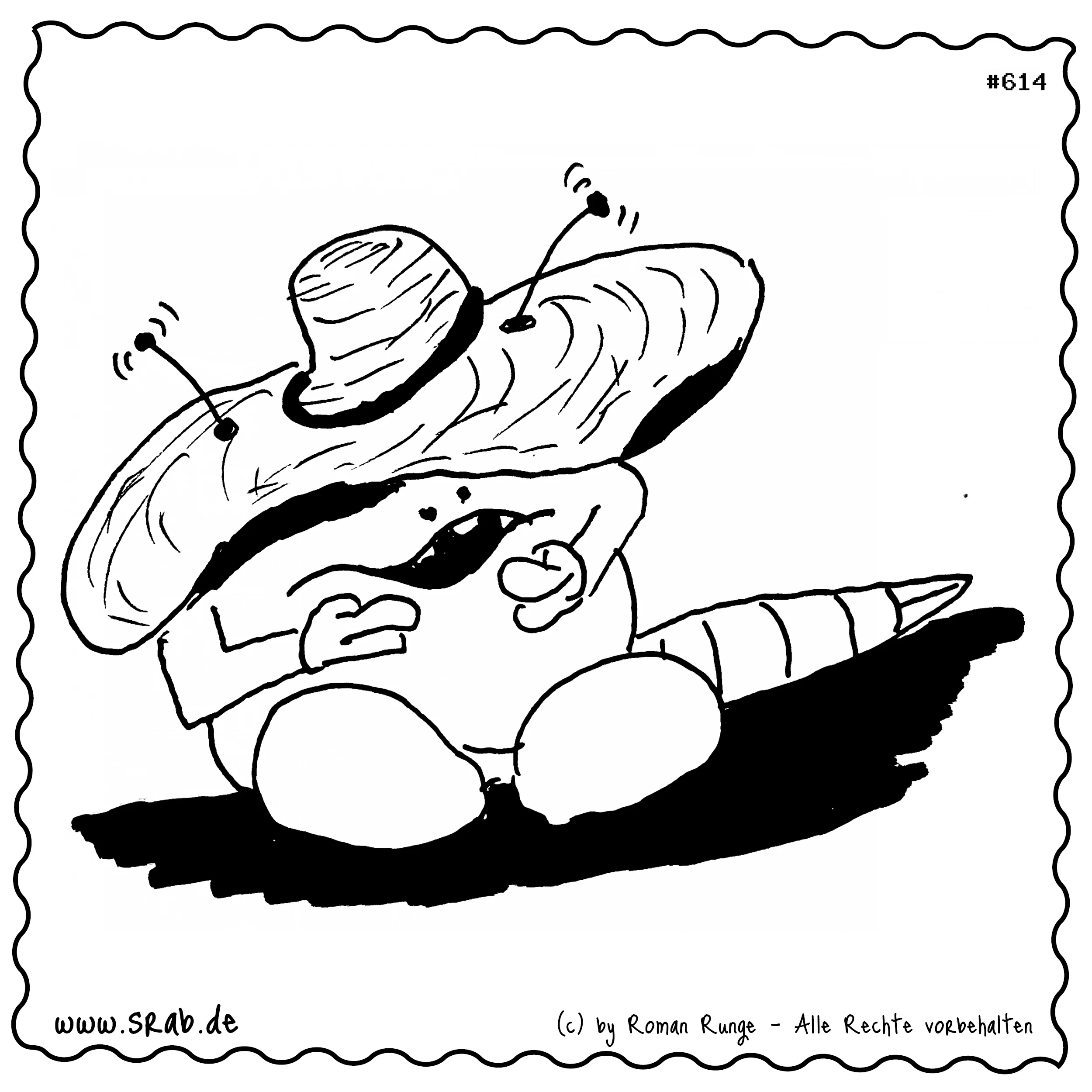 Srab #00614 - Schlafen Sombrero Siesta Muede Mexiko