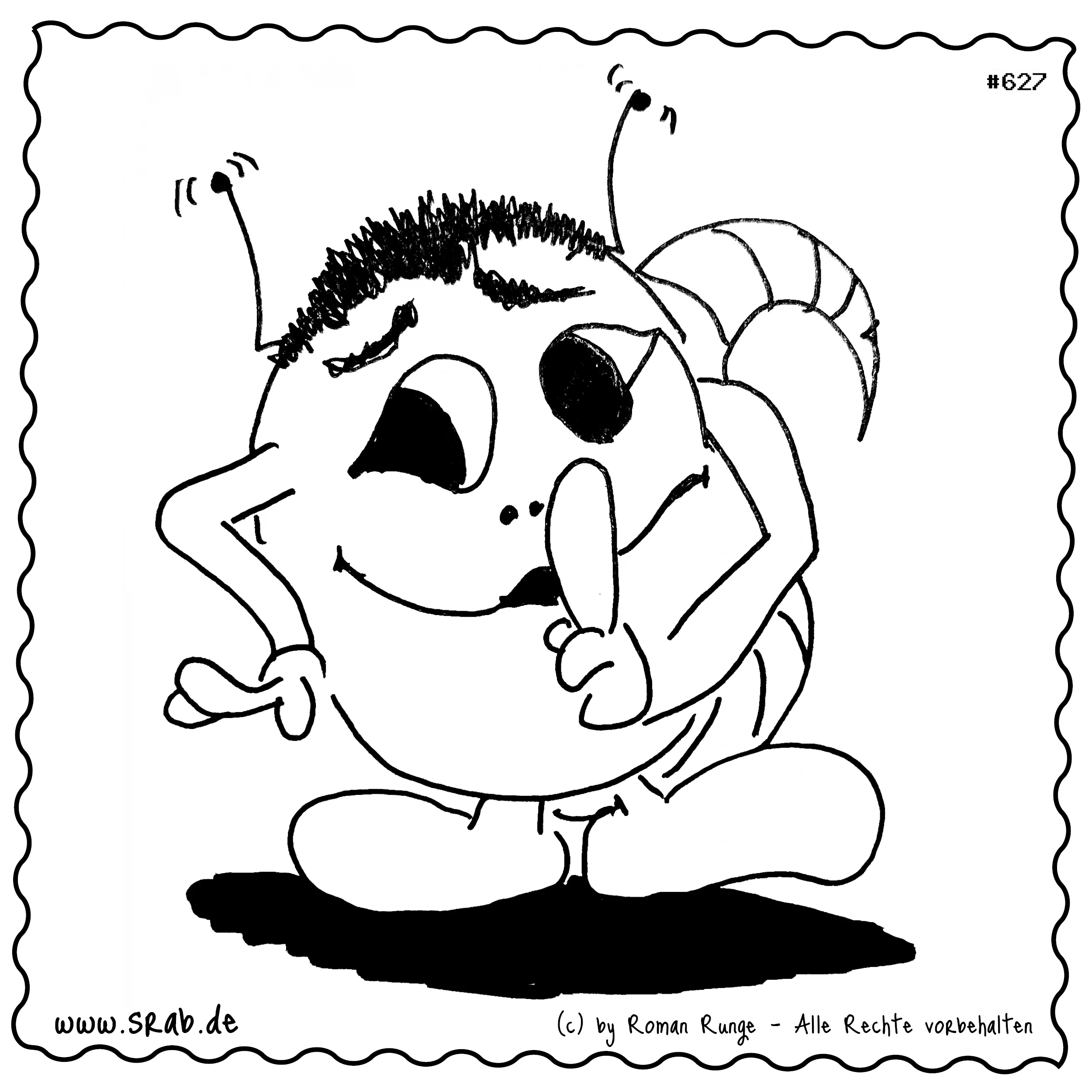 Srab #00627 - Leise Schweigen Geheim Pssst Finger Auf Mund