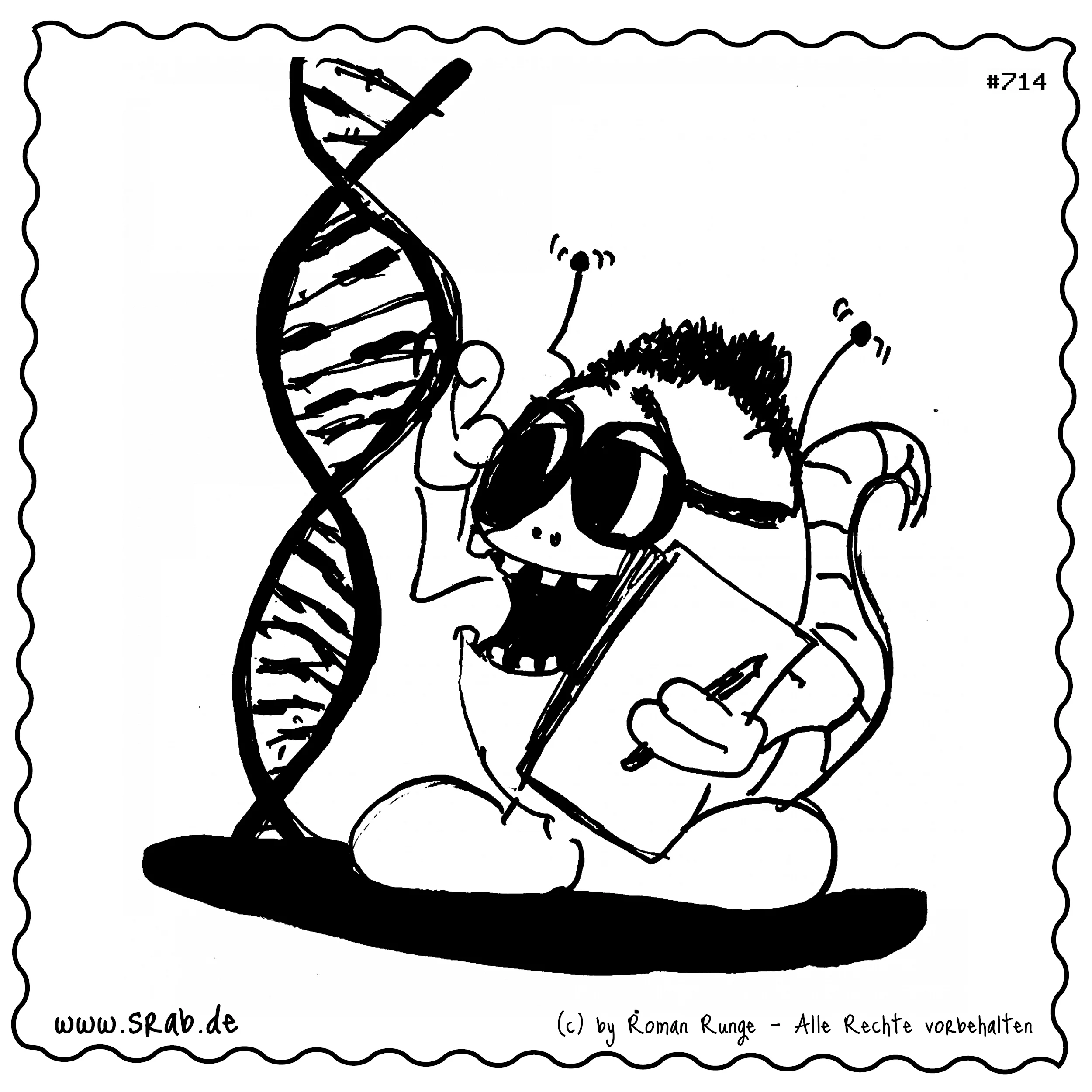 Srab #00714 - Dna Forscher Wissenschaft Labor