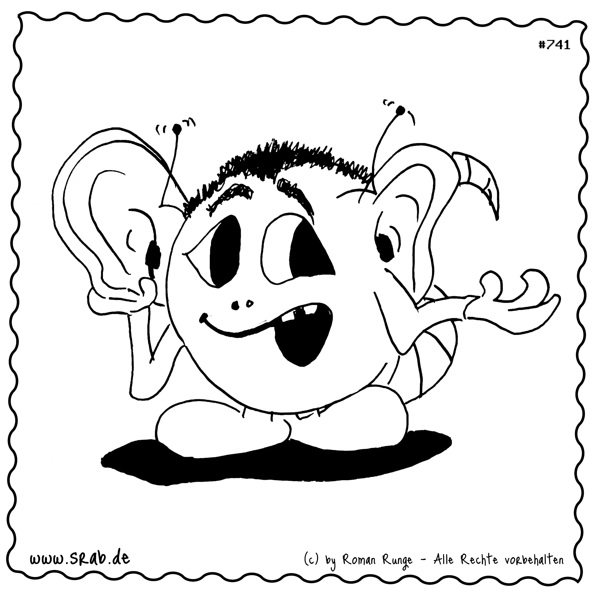 Srab #00741 - Grosse Ohren Hoeren Elefant Lauschen