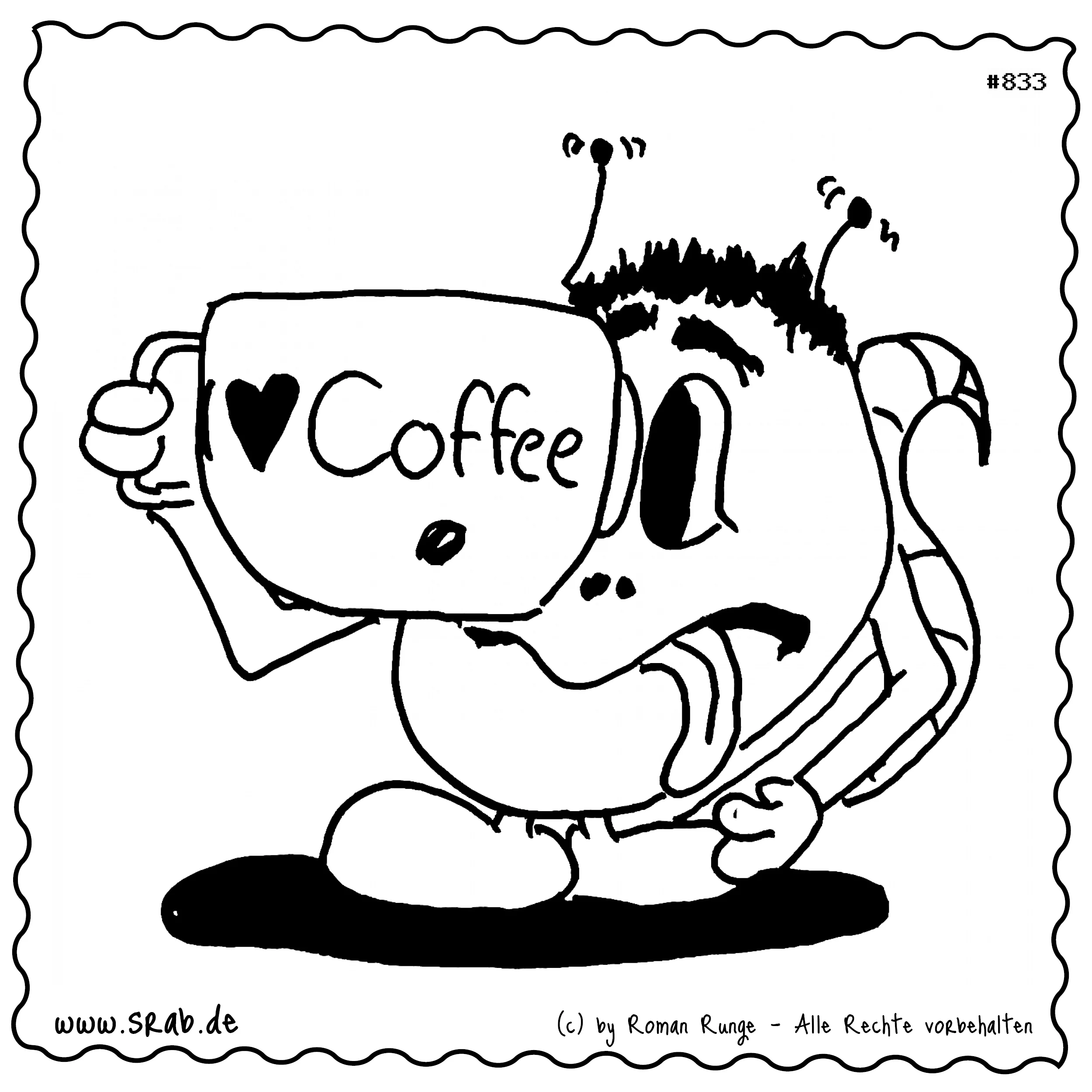 Srab #00833 - Kaffee Coffee Liebe Trinken Tasse Zunge