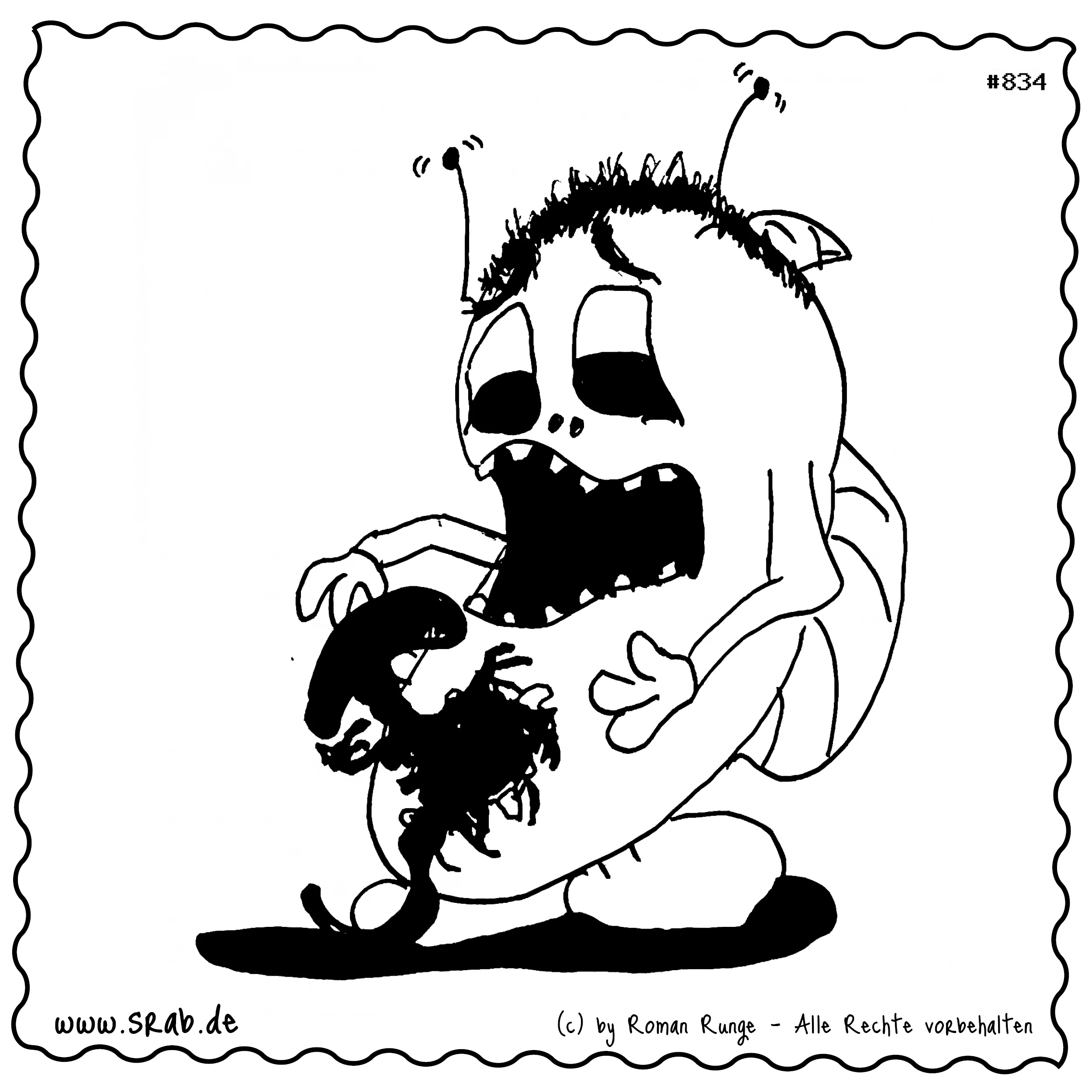 Srab #00834 - Alien Monster Bauchbrustfresser Horror Film