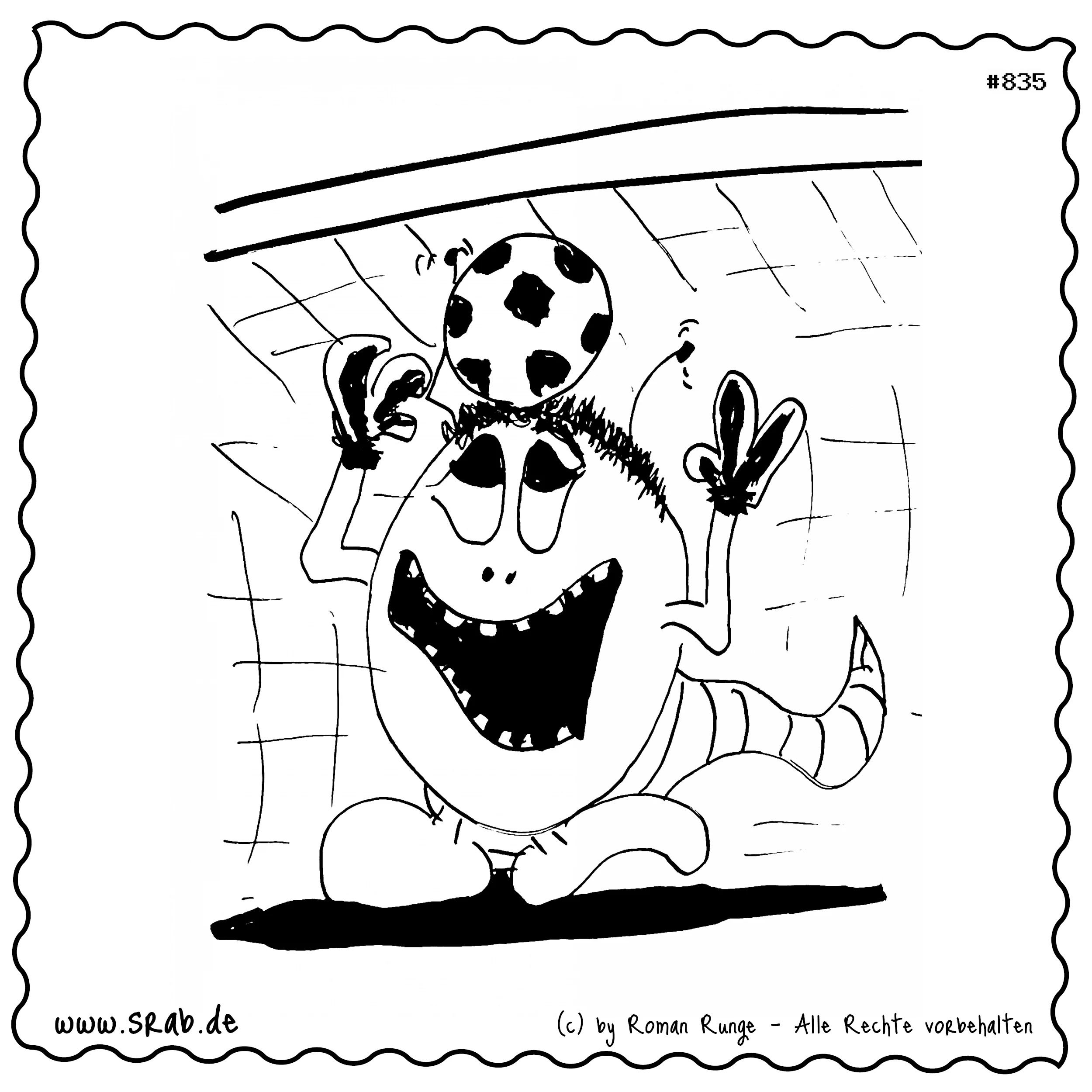 Srab #00835 - Fussball Torwart Ball Torhandschuhe Fangparade
