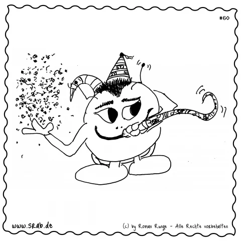 Srab #00060 - Geburtstag Party Konfetti Alien 50