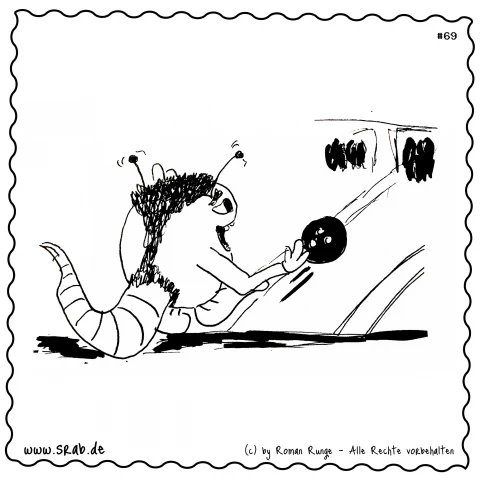 Srab #00069 - Bowling Spass Hobby Alien Kugelwurf
