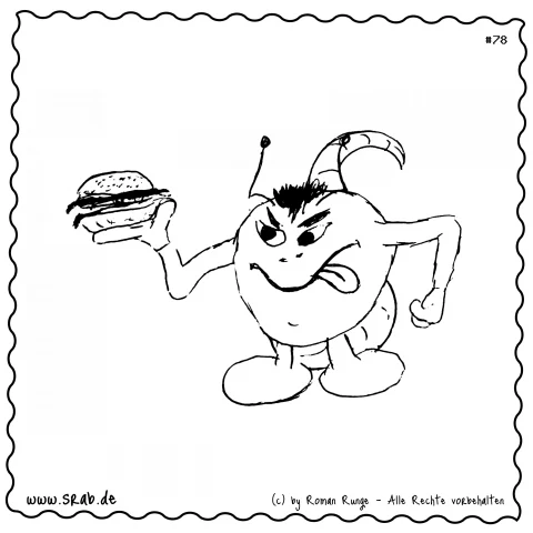 Srab #00078 - Burger Fastfood Hunger Essen Sarkasmus
