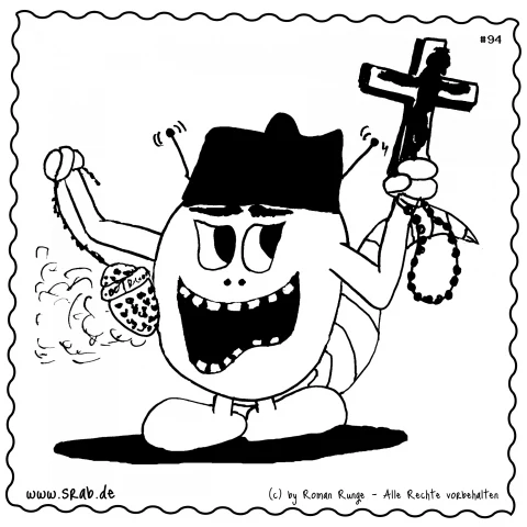 Srab #00094 - Religion Kreuz Rosenkranz Glauben Weihrauch