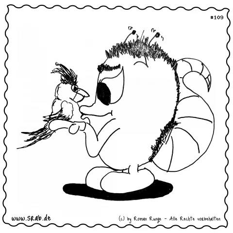 Srab #00109 - Vogel Tierfreund Papagei Exotik Natur Begegnung