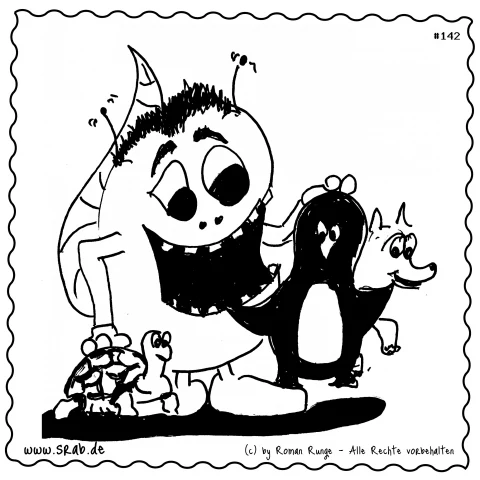 Srab #00142 - Magische Tiere Schule Freundschaft Tierfreunde Pinguin Fuchs