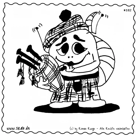 Srab #00182 - Schottland Dudelsack Kilt Tracht Musik