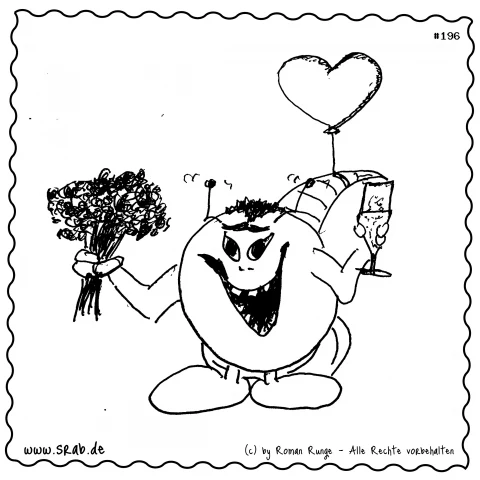 Srab #00196 - Geburtstag Blumen Sekt Herz Luftballon Feier