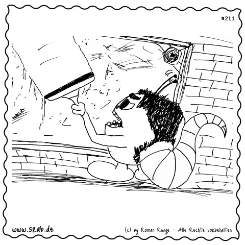 Srab #00211 - Fensterputzer Sauberkeit Hausarbeit Haushalt Reinigung