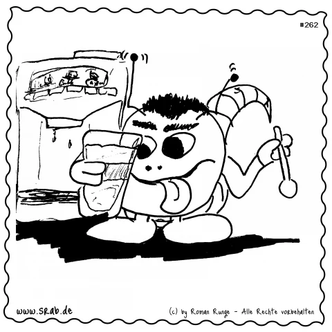Srab #00262 - Kaffee Vollautomat Getraenk Genuss Lachen Loeffel