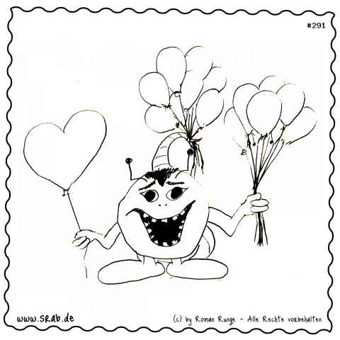 Srab #00291 - Luftballon Herz Party Geburtstag Liebe