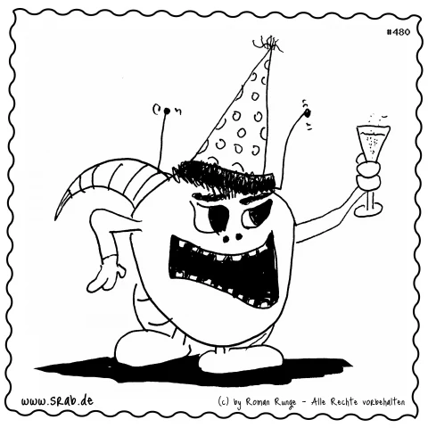 Srab #00480 - Partyhut Cocktail Wut Und Wumms