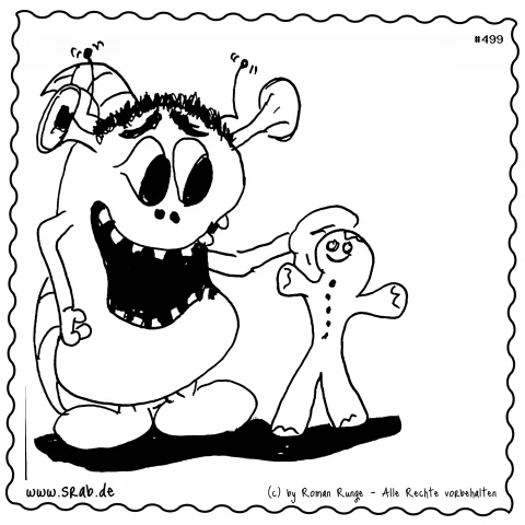 Srab #00499 - Shrek Lebkuchenmann Maerchenfreund Ohren Alien